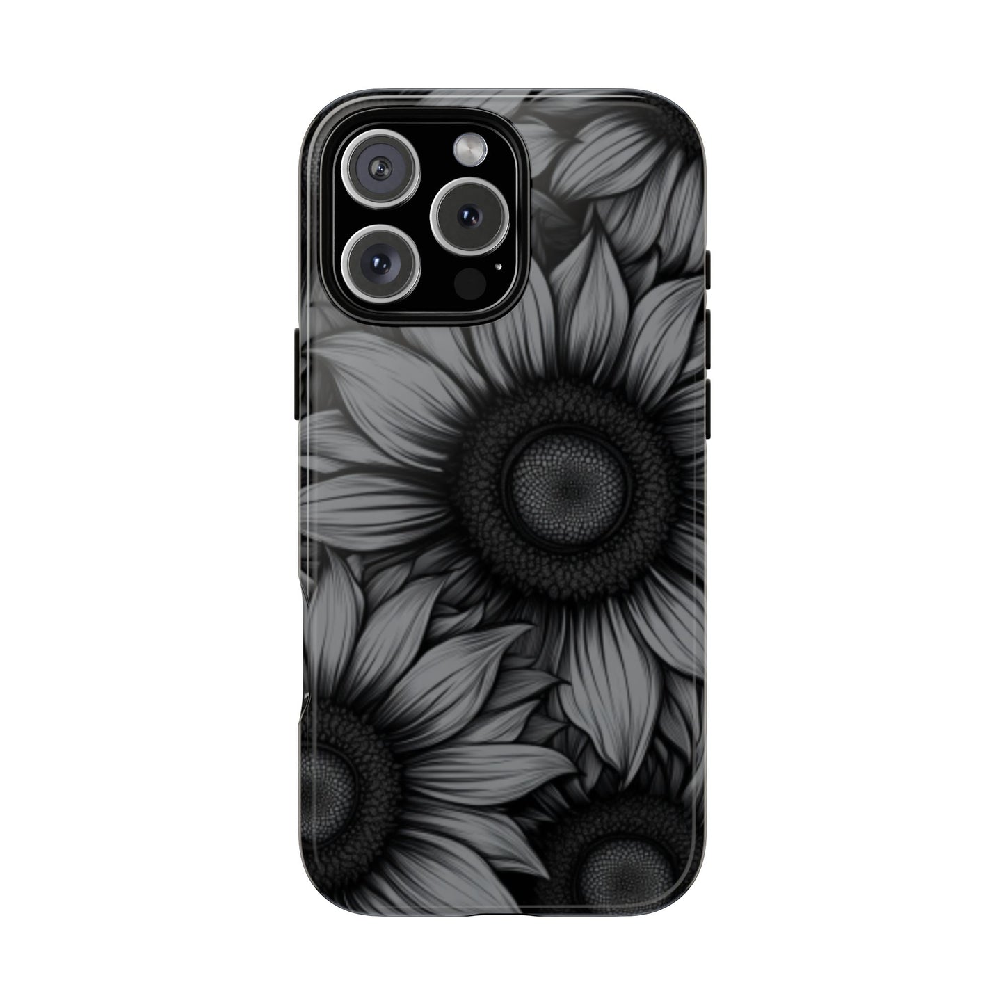 Sunflower Phone Case - Dark Gothic Floral Phone Cases - Phone 16 15 14 13 12 11, Samsung Galaxy & Google Pixel Phone Covers