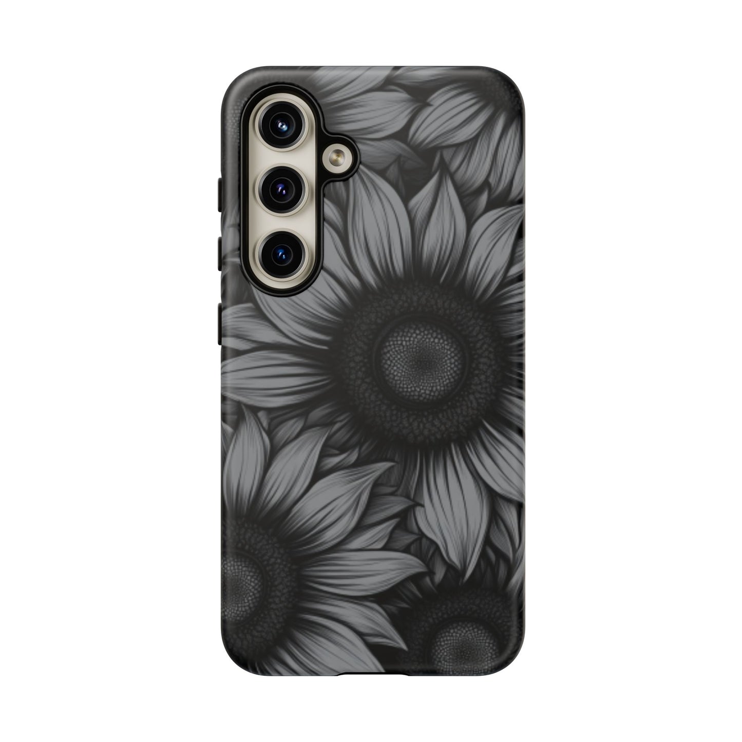 Sunflower Phone Case - Dark Gothic Floral Phone Cases - Phone 16 15 14 13 12 11, Samsung Galaxy & Google Pixel Phone Covers