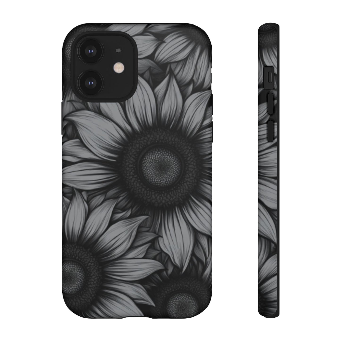 Sunflower Phone Case - Dark Gothic Floral Phone Cases - Phone 16 15 14 13 12 11, Samsung Galaxy & Google Pixel Phone Covers