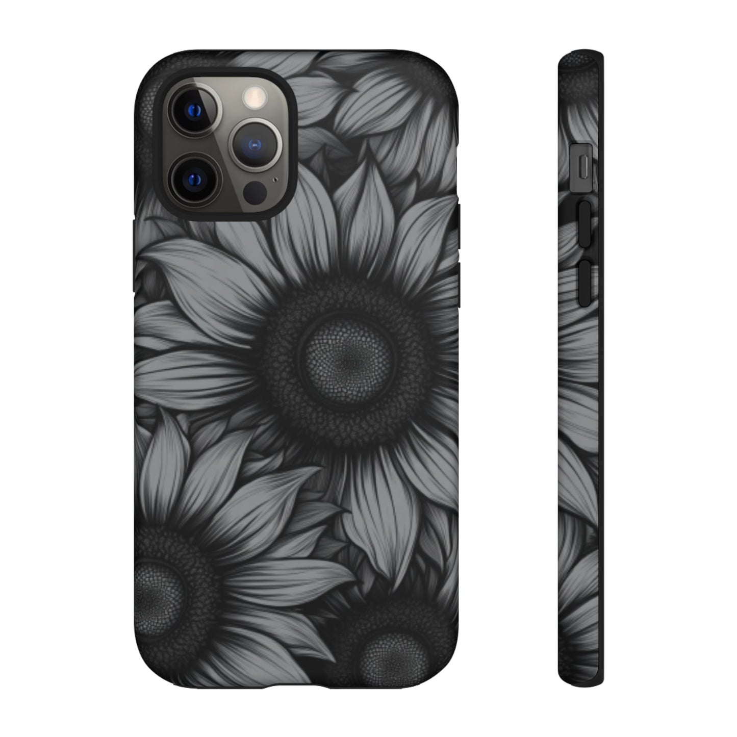 Sunflower Phone Case - Dark Gothic Floral Phone Cases for Phone 16 15 14 13 12 11, Samsung Galaxy & Google Pixel