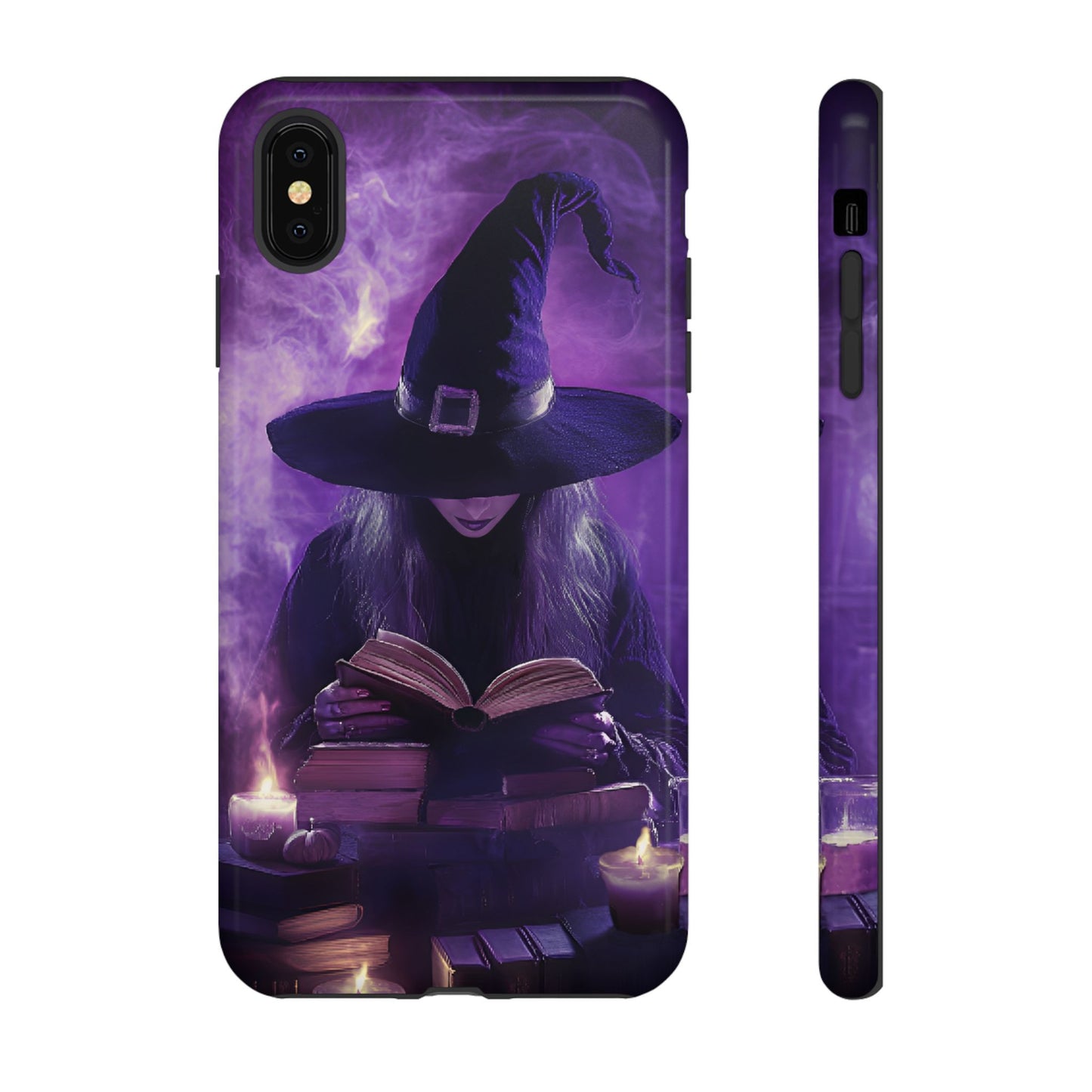 Witch Reading Book Phone Case - Witchy  Halloween Phone Cases - iPhone 16 15 14 13 12 11, Samsung Galaxy & Google Pixel Phone Covers