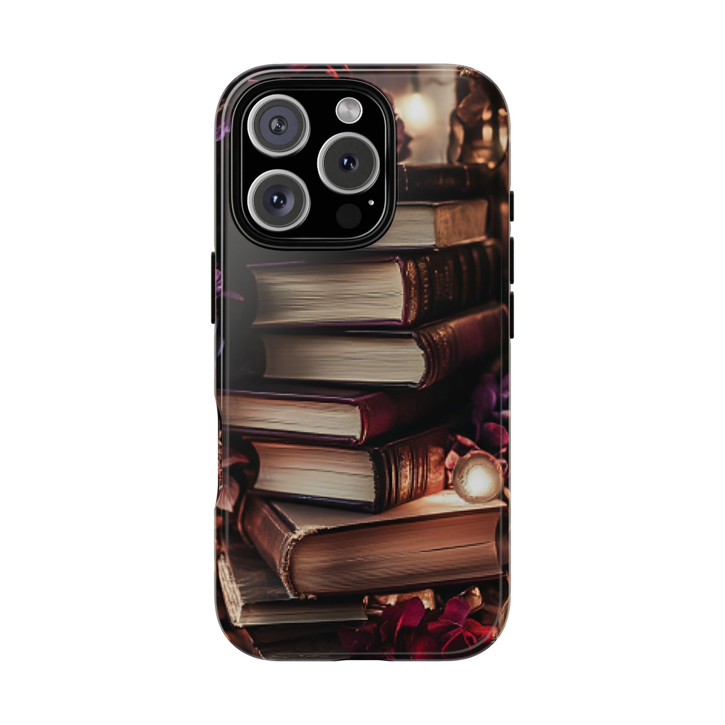 Book Lover Phone Case - Vintage Dark Academia Books - iPhone 16 15 14 13 12 11, Samsung Galaxy & Google Pixel Phone Covers