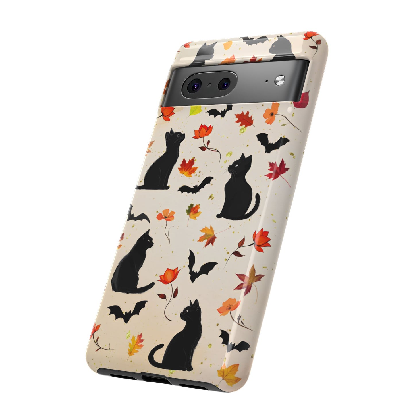 Cute Black Cats Halloween Phone Case - Aesthetic Fall Phone Cases for iPhone 16 15 14 13 12 11, Samsung Galaxy & Google Pixel