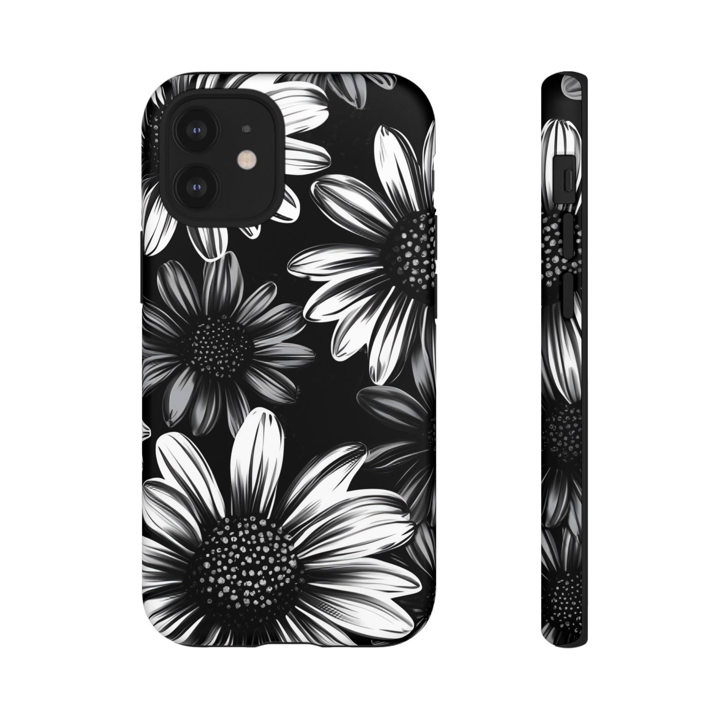 Daisy Phone Case - Dark Gothic Flower Phone Cases for iPhone 16 15 14 13 12 11, Samsung Galaxy & Google Pixel