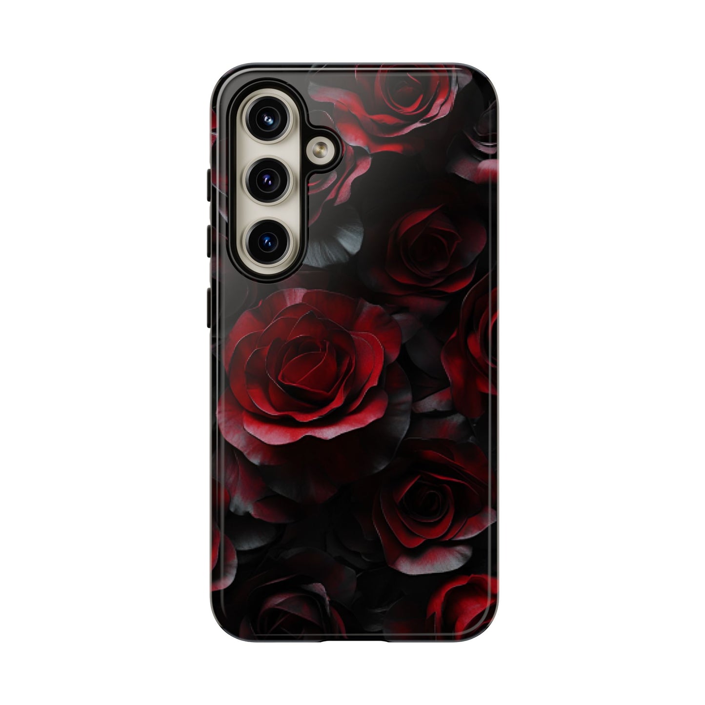 Dark Rose Flower Phone Case - Gothic Floral Phone Cases - iPhone 16 15 14 13 12 11, Samsung Galaxy & Google Pixel Phone Covers