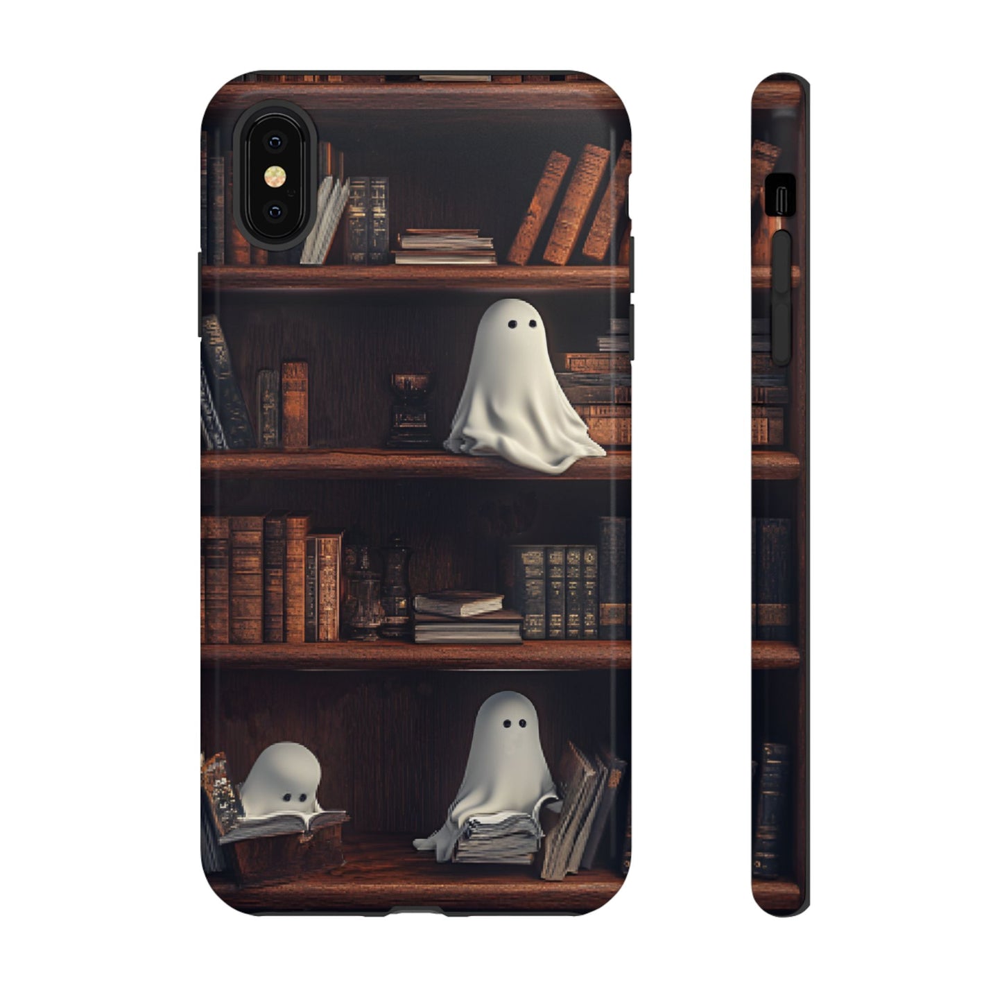 Bookish Ghost Phone Case - iPhone 16 15 14 13 12 11, Samsung Galaxy & Google Pixel Phone Covers - Boo and Bewear