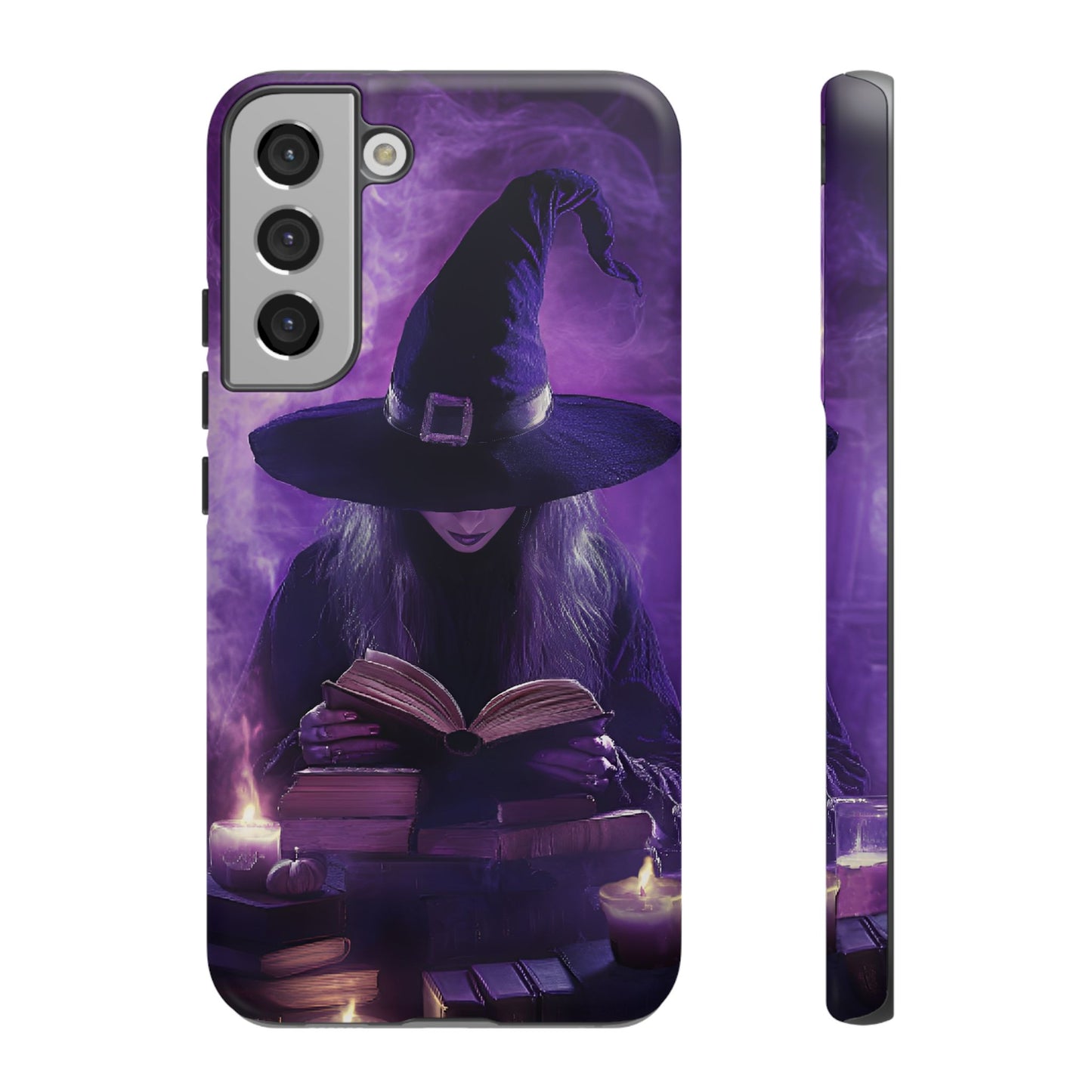 Witch Reading Book Phone Case - Witchy  Halloween Phone Cases - iPhone 16 15 14 13 12 11, Samsung Galaxy & Google Pixel Phone Covers