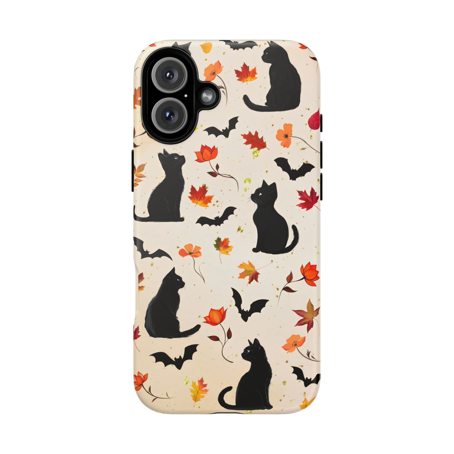 Cute Black Cats Halloween Phone Case - Aesthetic Fall Phone Cases - iPhone 16 15 14 13 12 11, Samsung Galaxy & Google Pixel Phone Covers