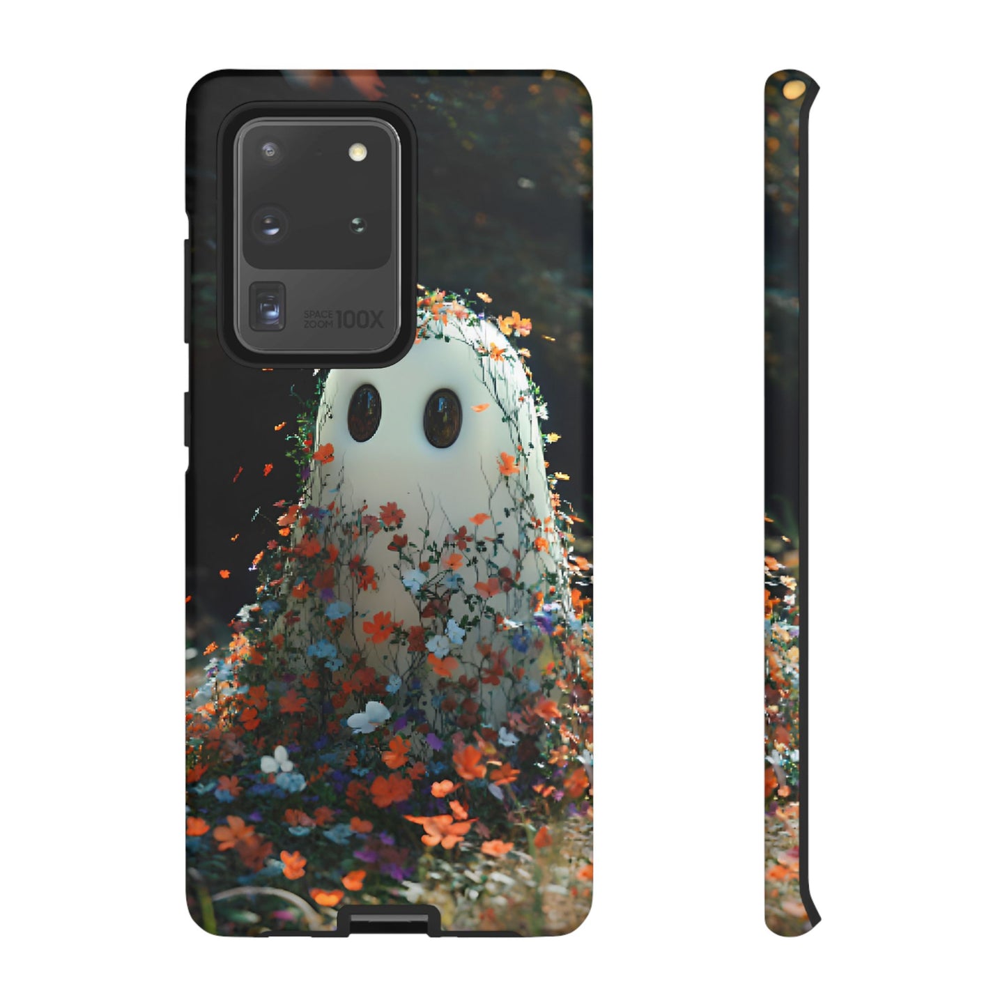 Floral Ghost Phone Case - iPhone 16 15 14 13 12 11, Samsung Galaxy & Google Pixel Phone Covers