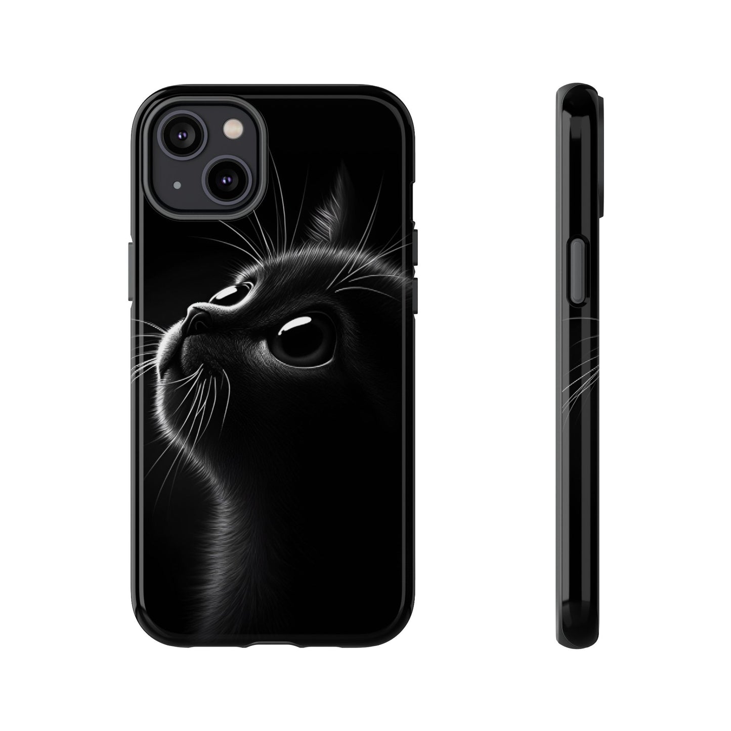 Cute Black Cat Phone Case - Cat Lover Phone Cases - iPhone 16 15 14 13 12 11, Samsung Galaxy & Google Pixel Phone Covers