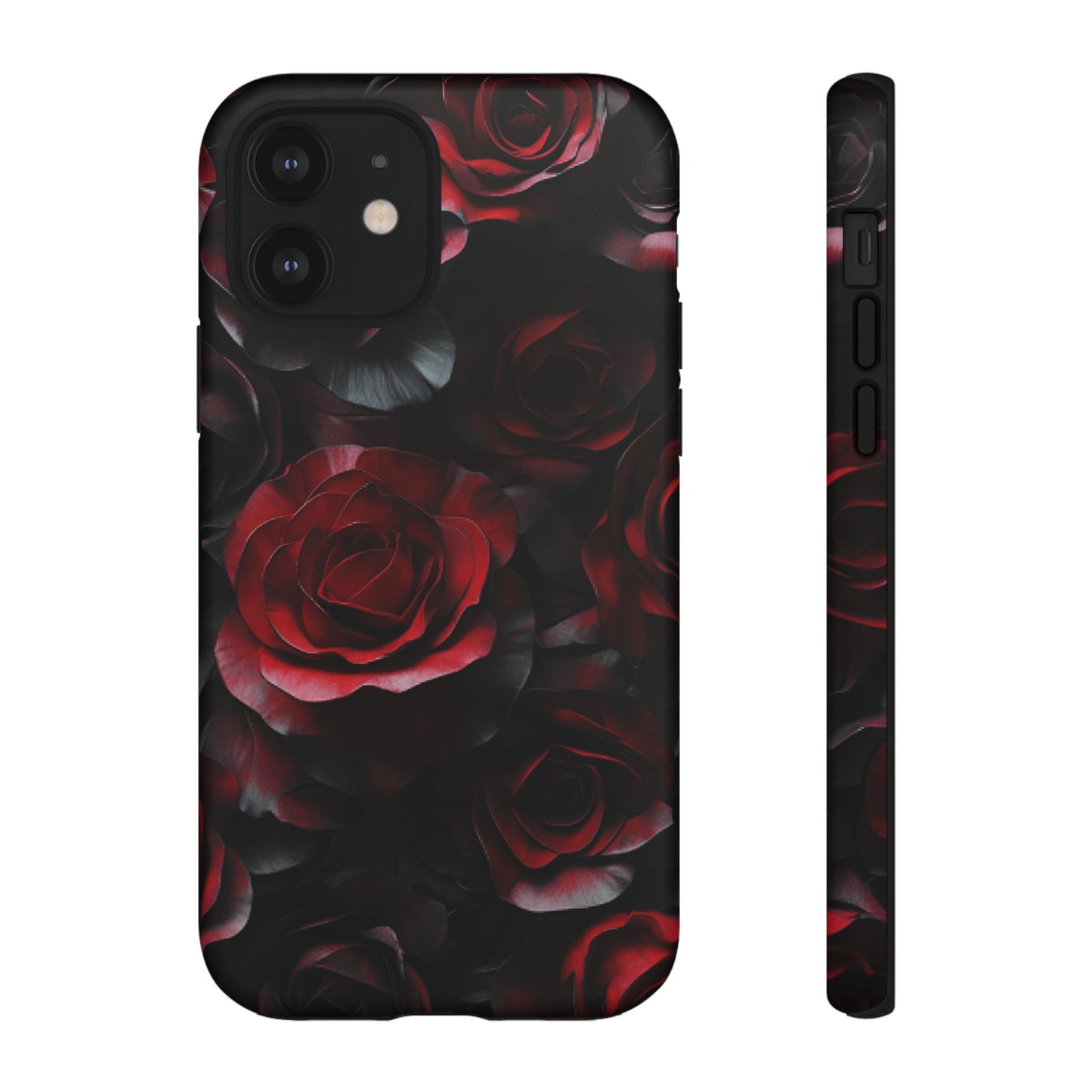 Dark Rose Flower Phone Case - Gothic Floral Phone Cases - iPhone 16 15 14 13 12 11, Samsung Galaxy & Google Pixel Phone Covers