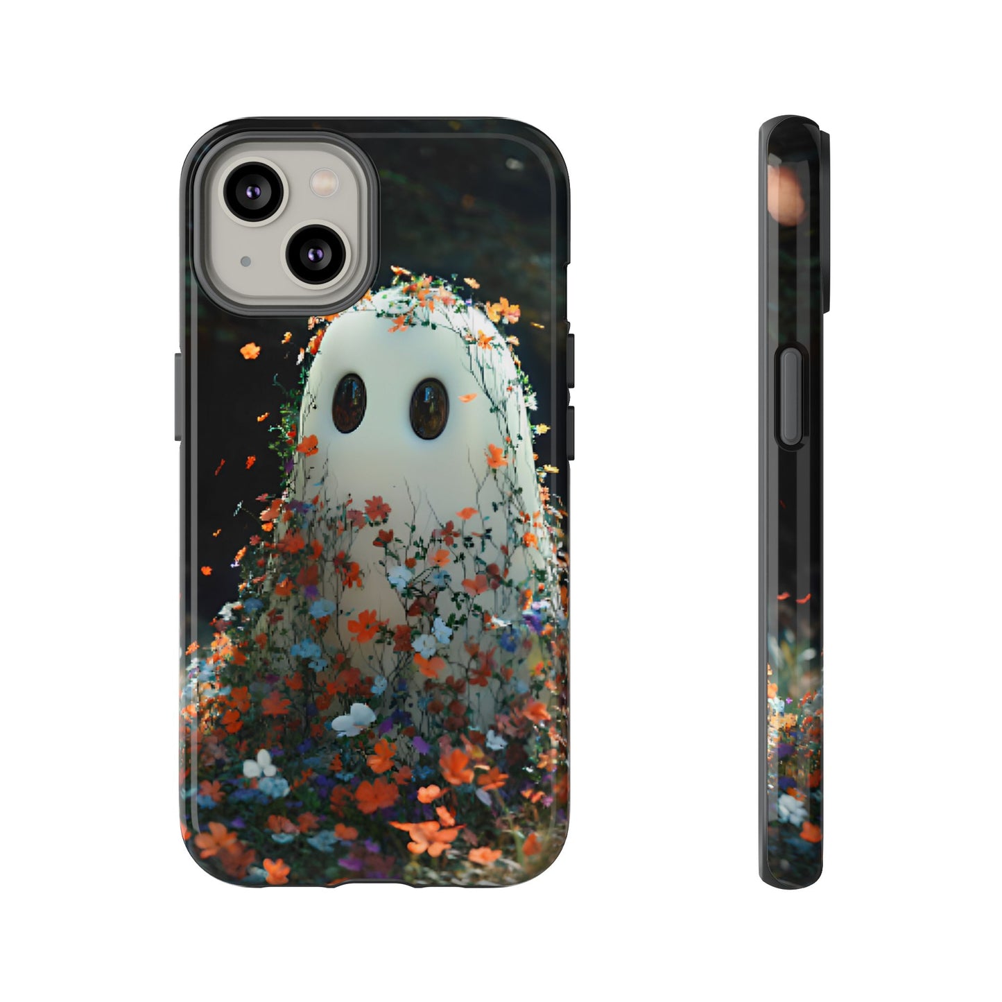 Floral Ghost Phone Case - iPhone 16 15 14 13 12 11, Samsung Galaxy & Google Pixel Phone Covers