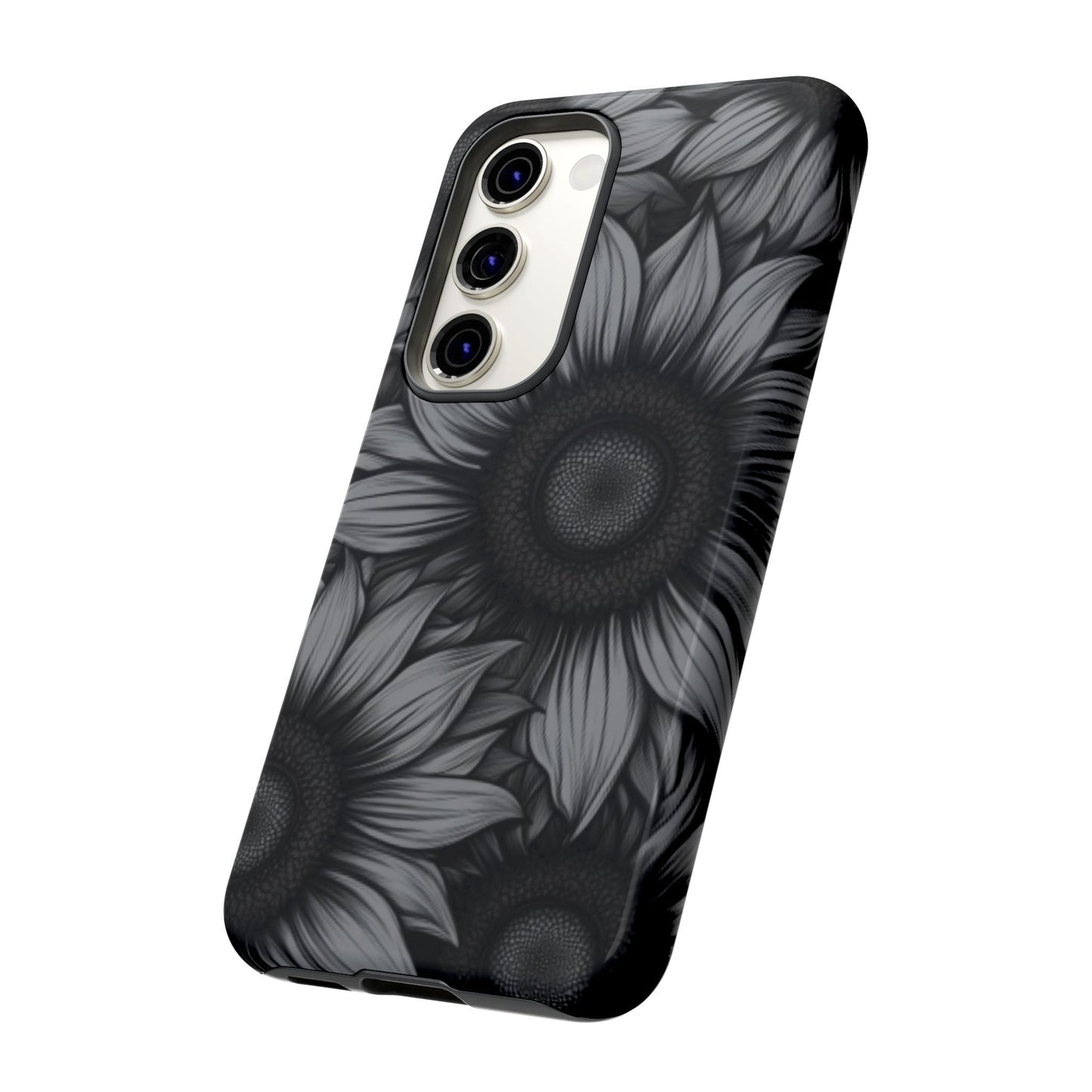 Sunflower Phone Case - Dark Gothic Floral Phone Cases for Phone 16 15 14 13 12 11, Samsung Galaxy & Google Pixel