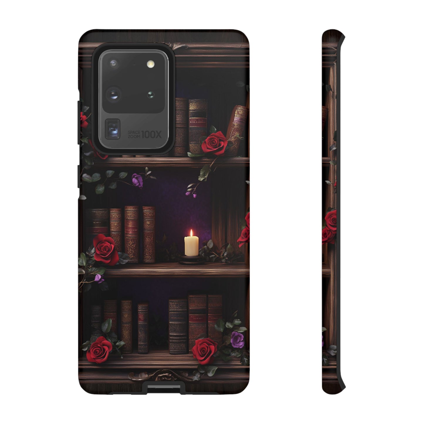 Vintage Books Phone Case - Goth Dark Academia Library Phone Cases for iPhone 16 15 14 13 12 11, Samsung Galaxy & Google Pixel