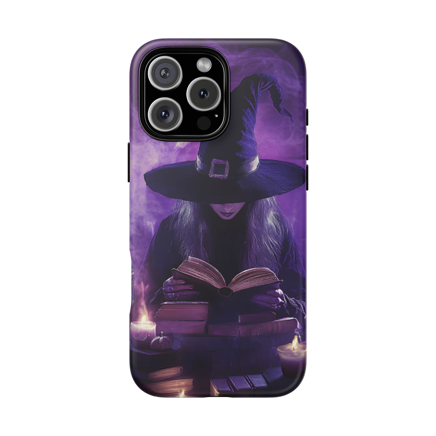 Witch Reading Book Phone Case - Witchy  Halloween Phone Cases for iPhone 16 15 14 13 12 11, Samsung Galaxy & Google Pixel