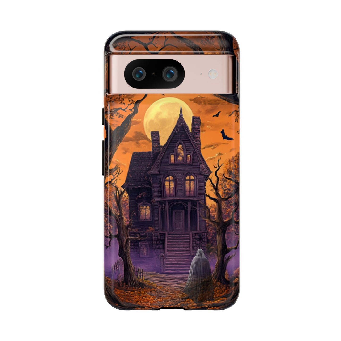 Halloween Haunted Mansion and Ghost Phone Case - Spooky Season Phone Cases - iPhone 16 15 14 13 12 11, Samsung Galaxy & Google Pixel Phone Covers