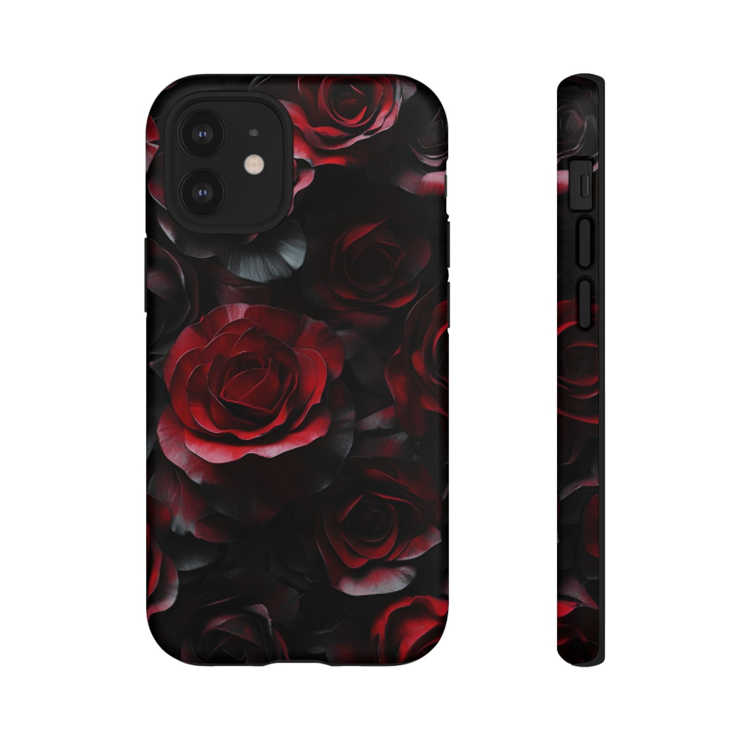 Dark Rose Flower Phone Case - Gothic Floral Phone Cases for iPhone 16 15 14 13 12 11, Samsung Galaxy & Google Pixel