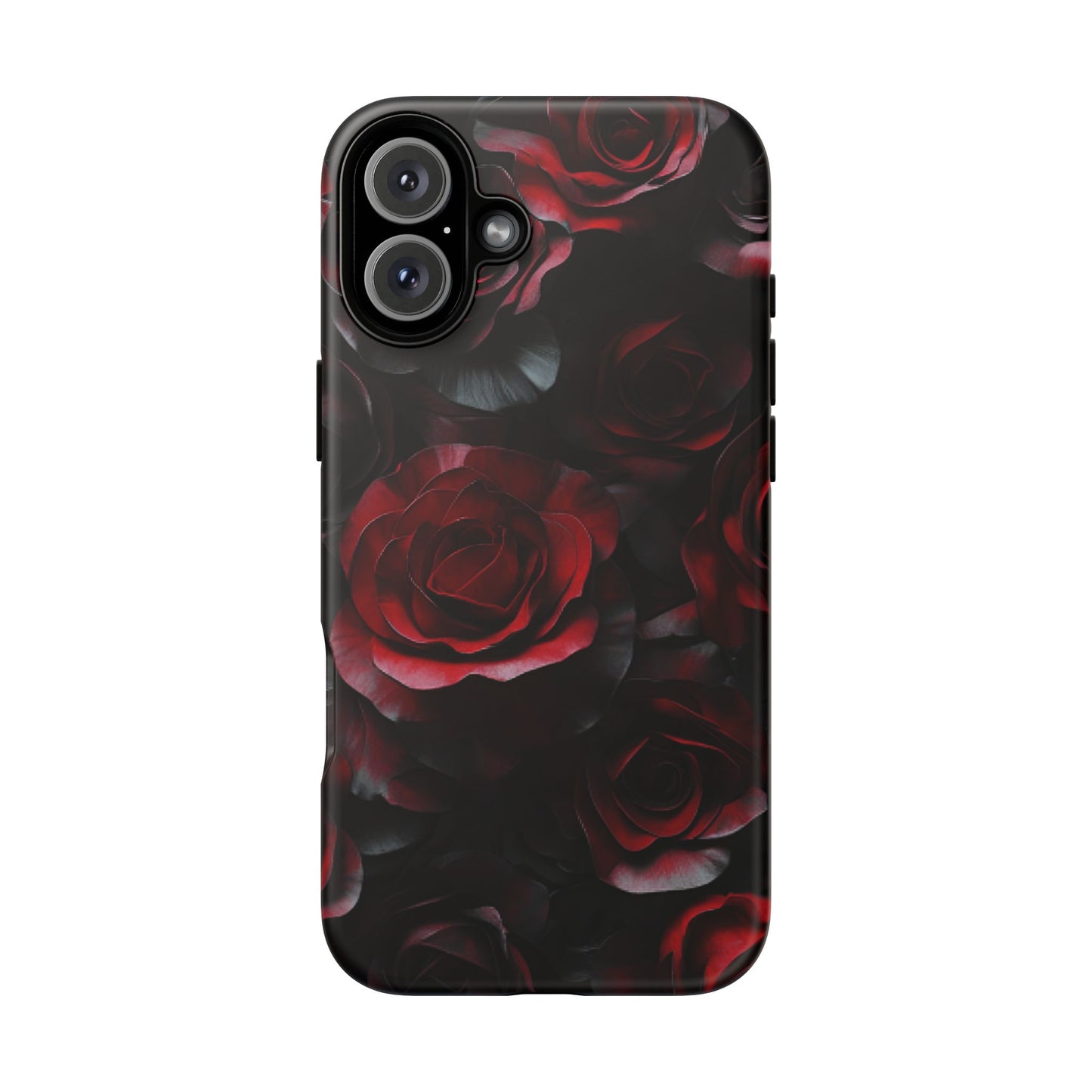 Dark Rose Flower Phone Case - Gothic Floral Phone Cases for iPhone 16 15 14 13 12 11, Samsung Galaxy & Google Pixel