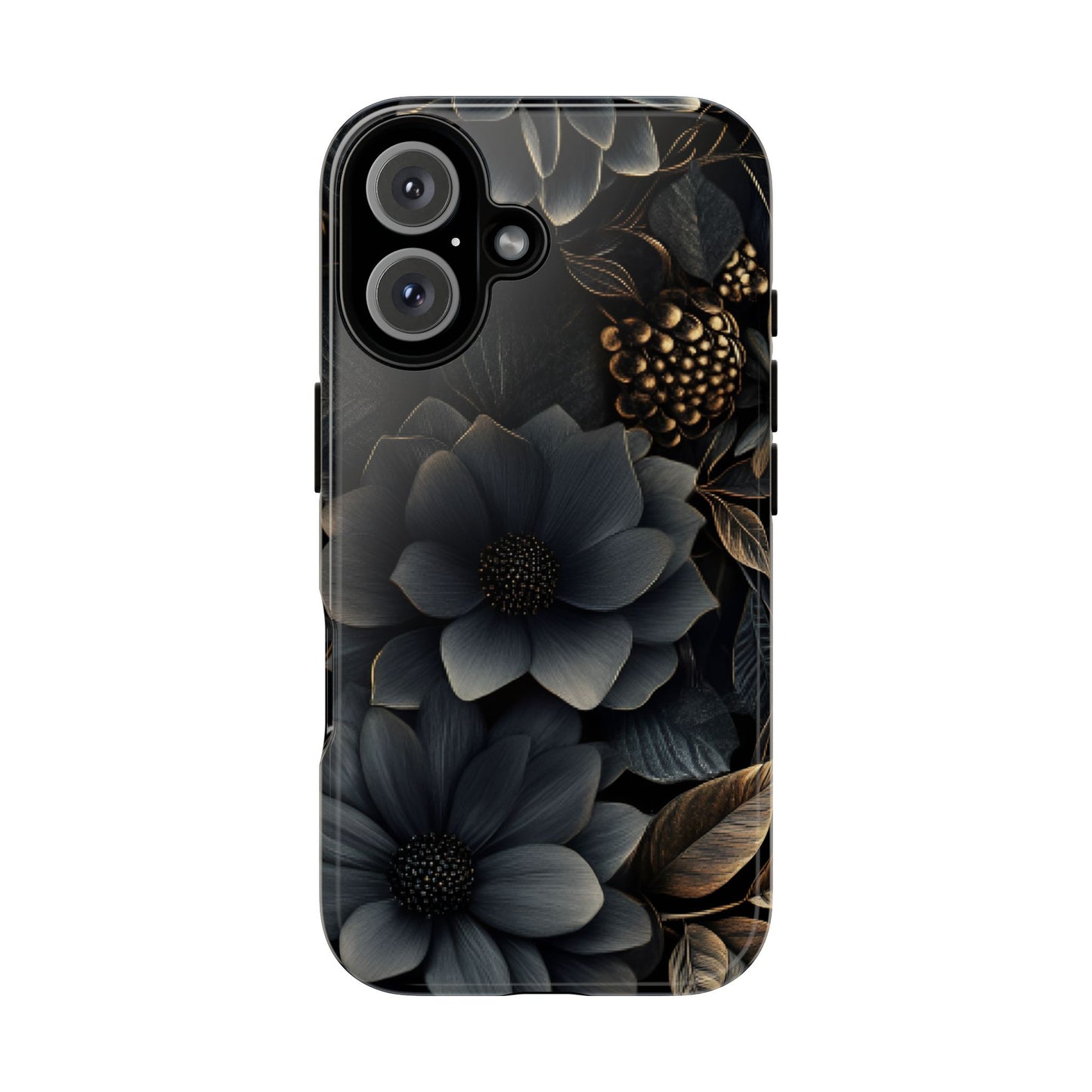 Dark Flower Phone Case - iPhone 16 15 14 13 12 11, Samsung Galaxy & Google Pixel Phone Covers