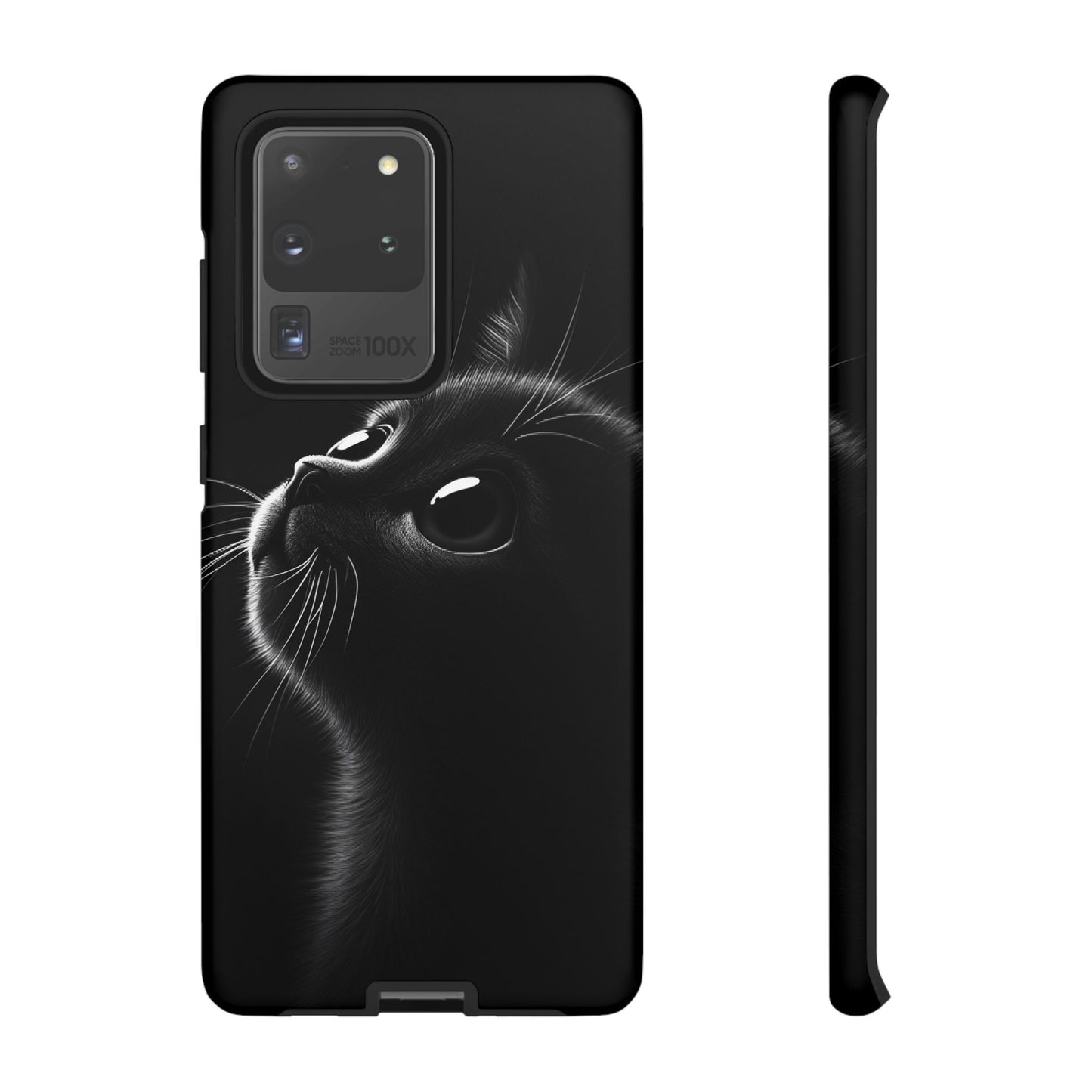 Cute Black Cat Phone Case - Cat Lover Phone Cases for iPhone 16 15 14 13 12 11, Samsung Galaxy & Google Pixel