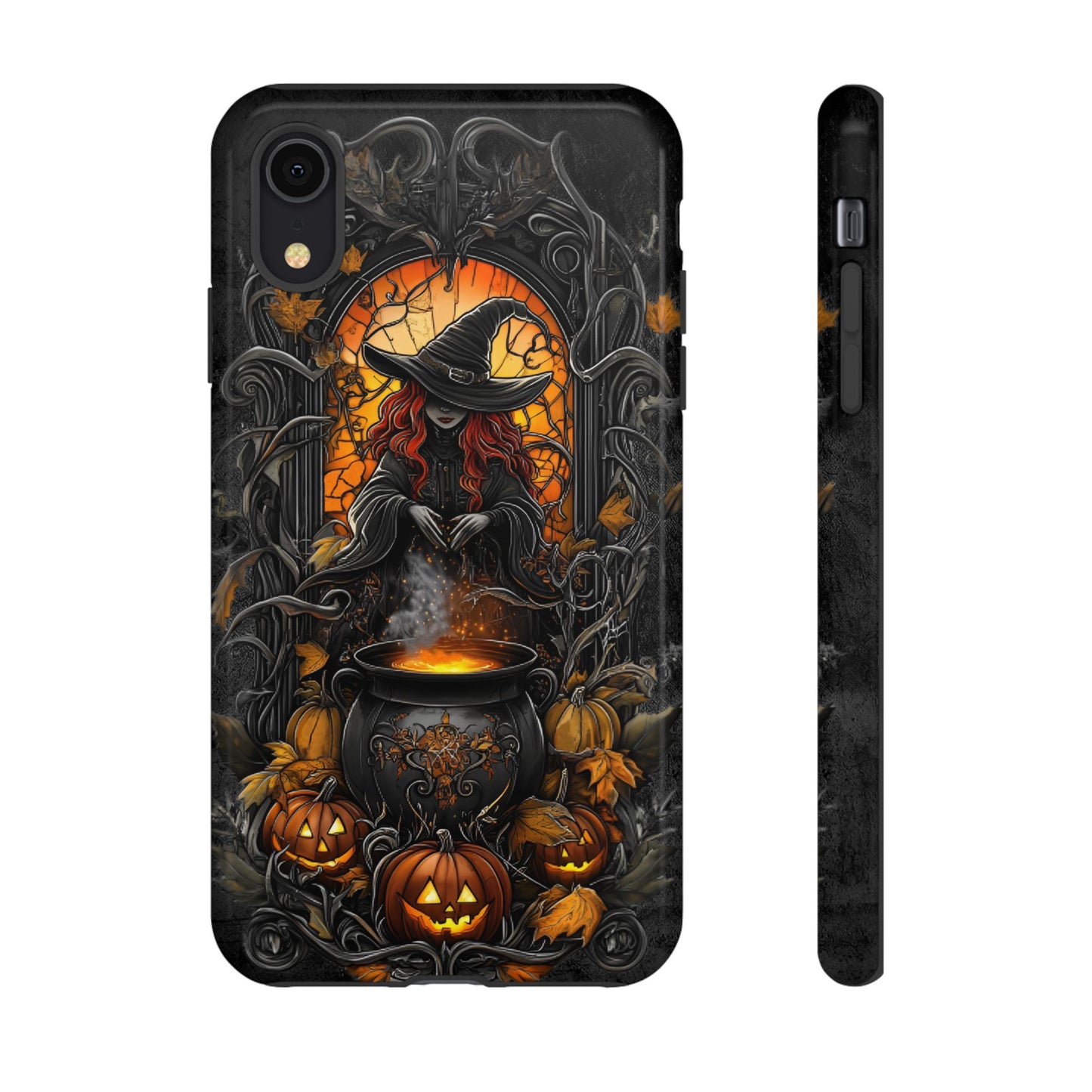 Halloween Witch Phone Case - Magic Witchy Phone Cases - iPhone 16 15 14 13 12 11, Samsung Galaxy & Google Pixel Phone Covers - Boo and Bewear