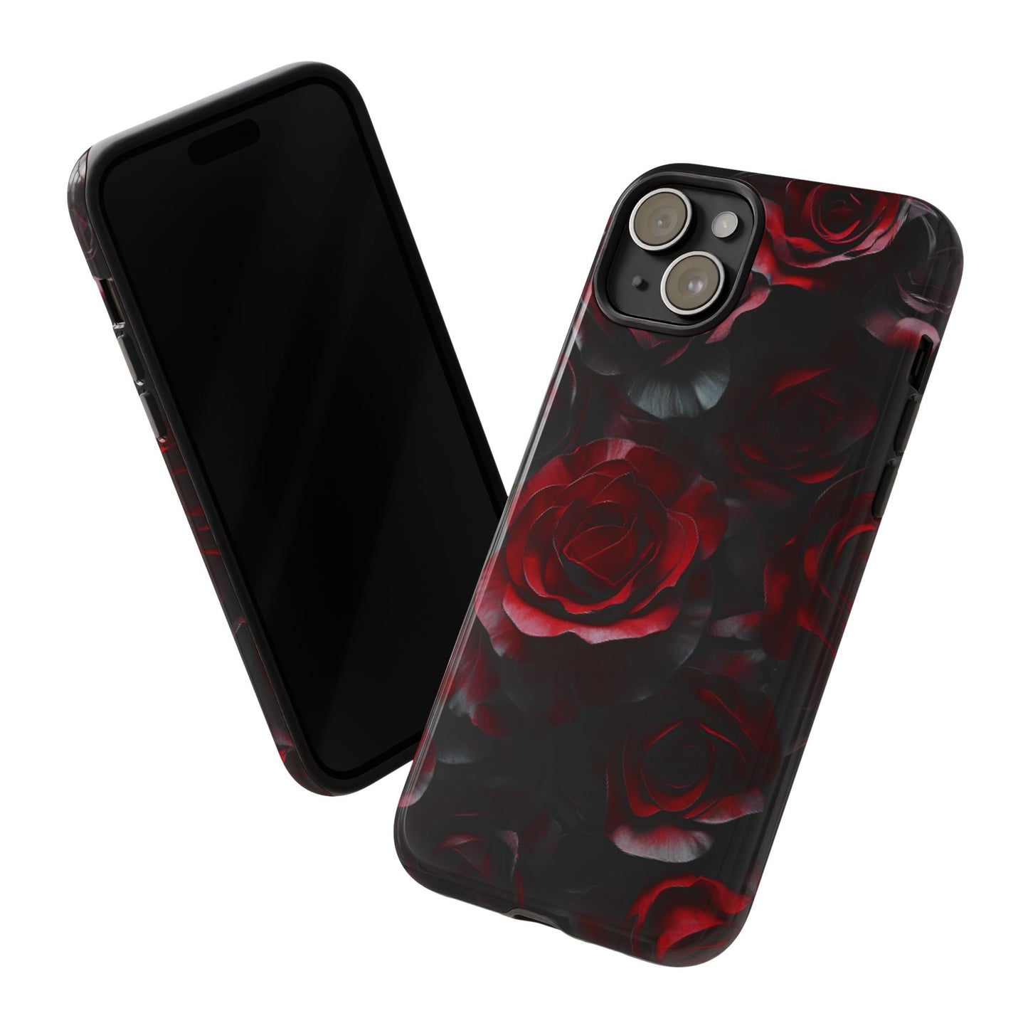 Dark Rose Flower Phone Case - Gothic Floral Phone Cases - iPhone 16 15 14 13 12 11, Samsung Galaxy & Google Pixel Phone Covers