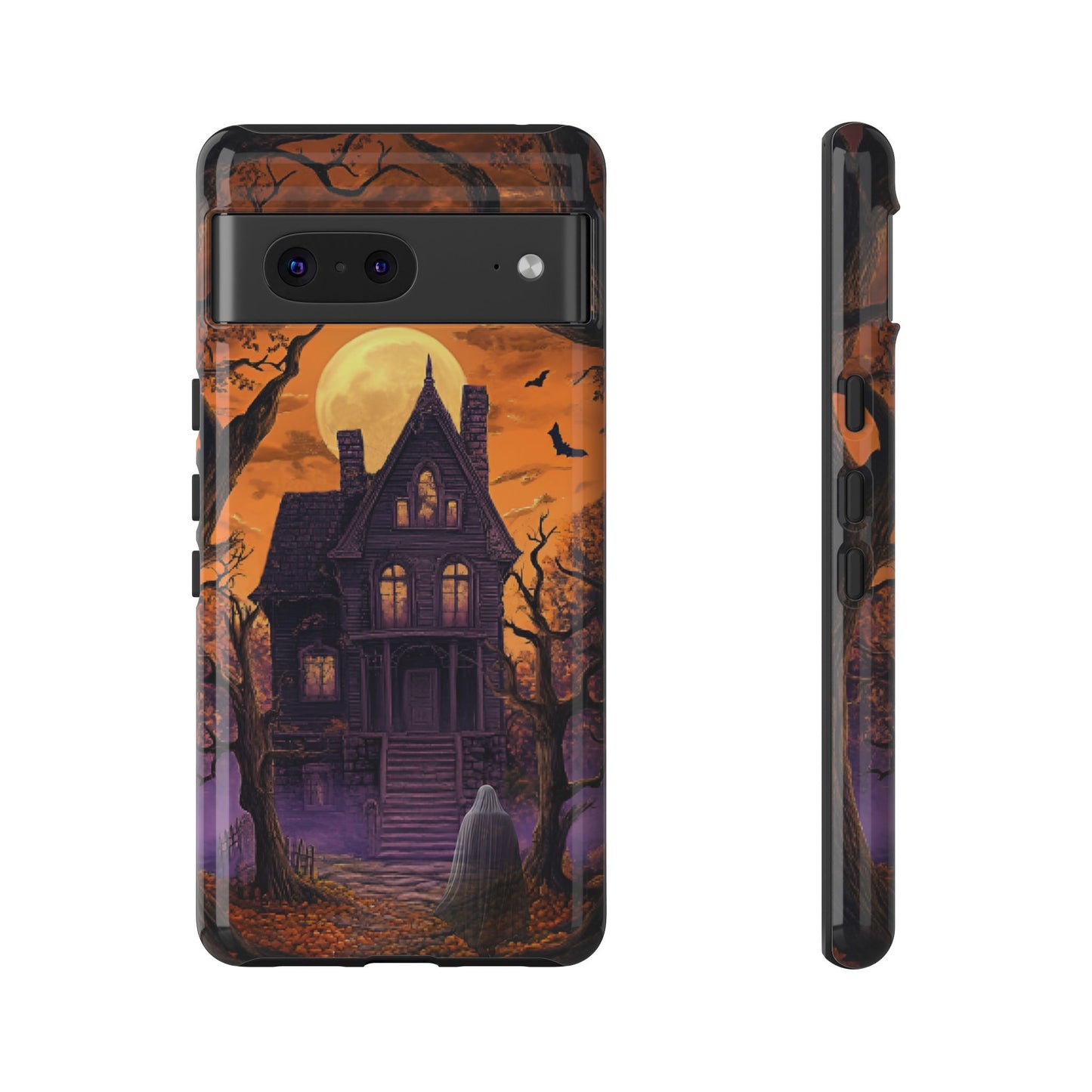 Halloween Haunted Mansion and Ghost Phone Case - Spooky Season Phone Cases - iPhone 16 15 14 13 12 11, Samsung Galaxy & Google Pixel Phone Covers