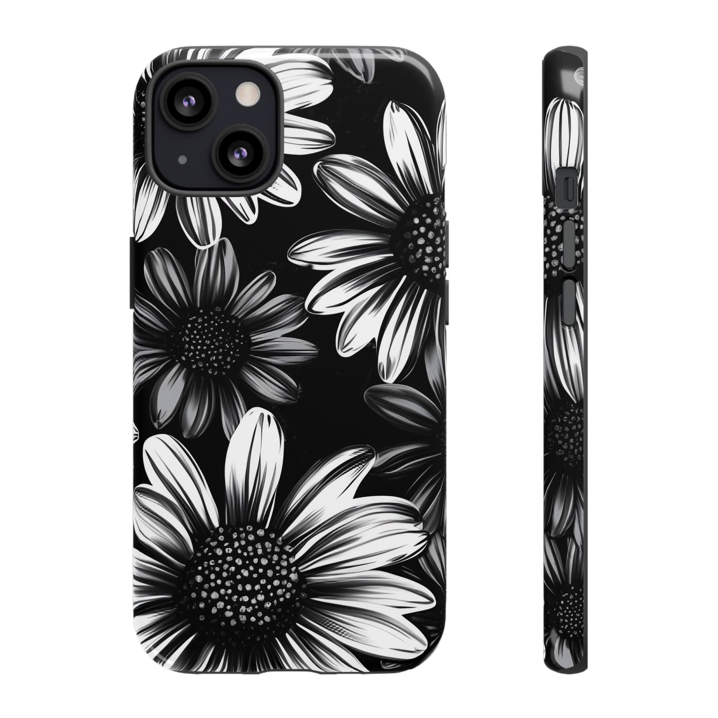 Daisy Phone Case - Dark Gothic Flower Phone Cases for iPhone 16 15 14 13 12 11, Samsung Galaxy & Google Pixel