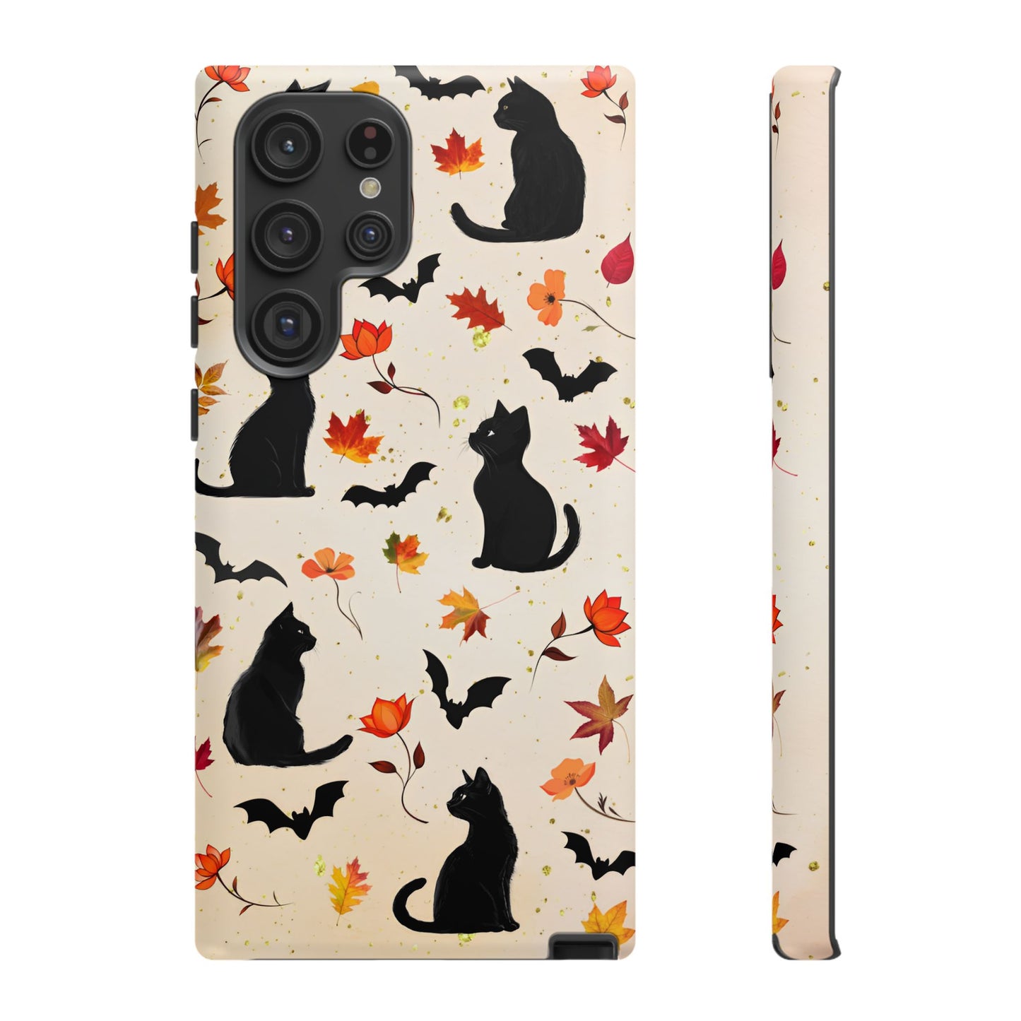 Cute Black Cats Halloween Phone Case - Aesthetic Fall Phone Cases - iPhone 16 15 14 13 12 11, Samsung Galaxy & Google Pixel Phone Covers