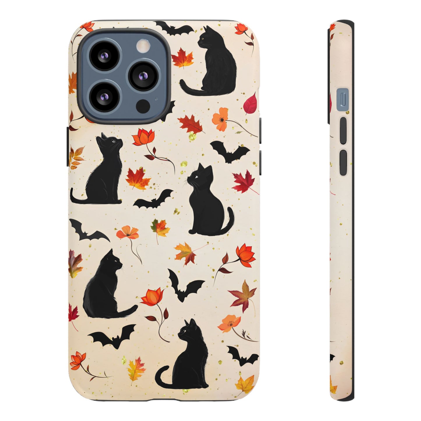 Cute Black Cats Halloween Phone Case - Aesthetic Fall Phone Cases - iPhone 16 15 14 13 12 11, Samsung Galaxy & Google Pixel Phone Covers