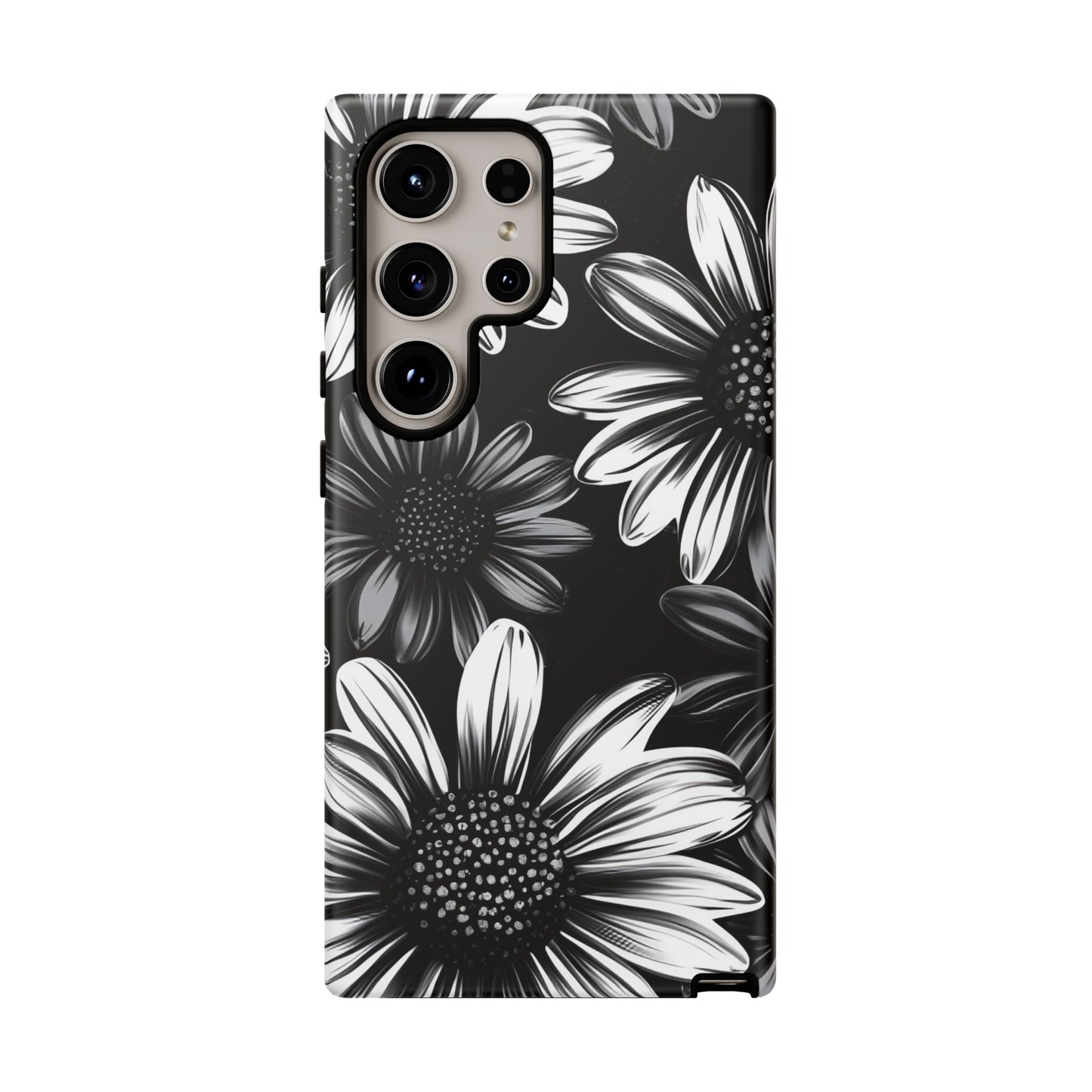 Daisy Phone Case - Dark Gothic Flower Phone Cases for iPhone 16 15 14 13 12 11, Samsung Galaxy & Google Pixel