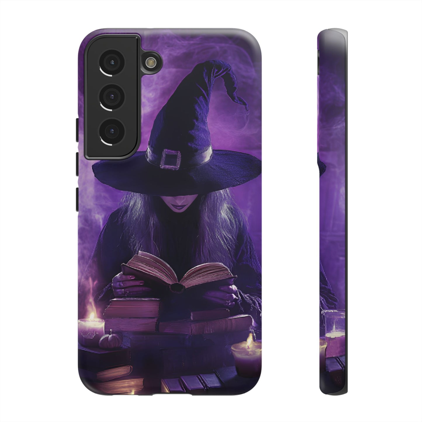 Witch Reading Book Phone Case - Witchy  Halloween Phone Cases for iPhone 16 15 14 13 12 11, Samsung Galaxy & Google Pixel