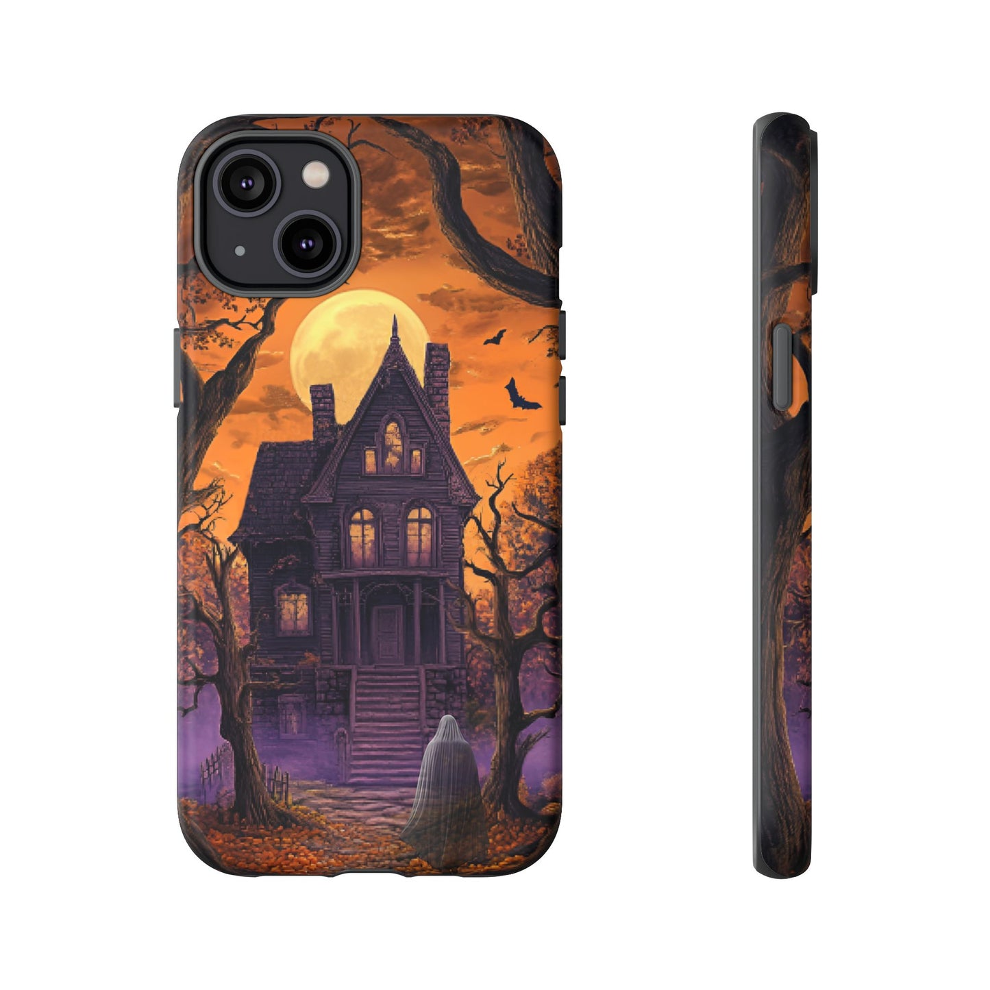 Halloween Haunted Mansion and Ghost Phone Case - Spooky Season Phone Cases - iPhone 16 15 14 13 12 11, Samsung Galaxy & Google Pixel Phone Covers