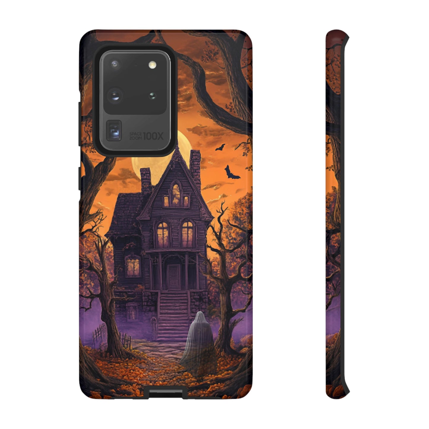 Halloween Haunted Mansion and Ghost Phone Case - Spooky Season Phone Cases - iPhone 16 15 14 13 12 11, Samsung Galaxy & Google Pixel Phone Covers