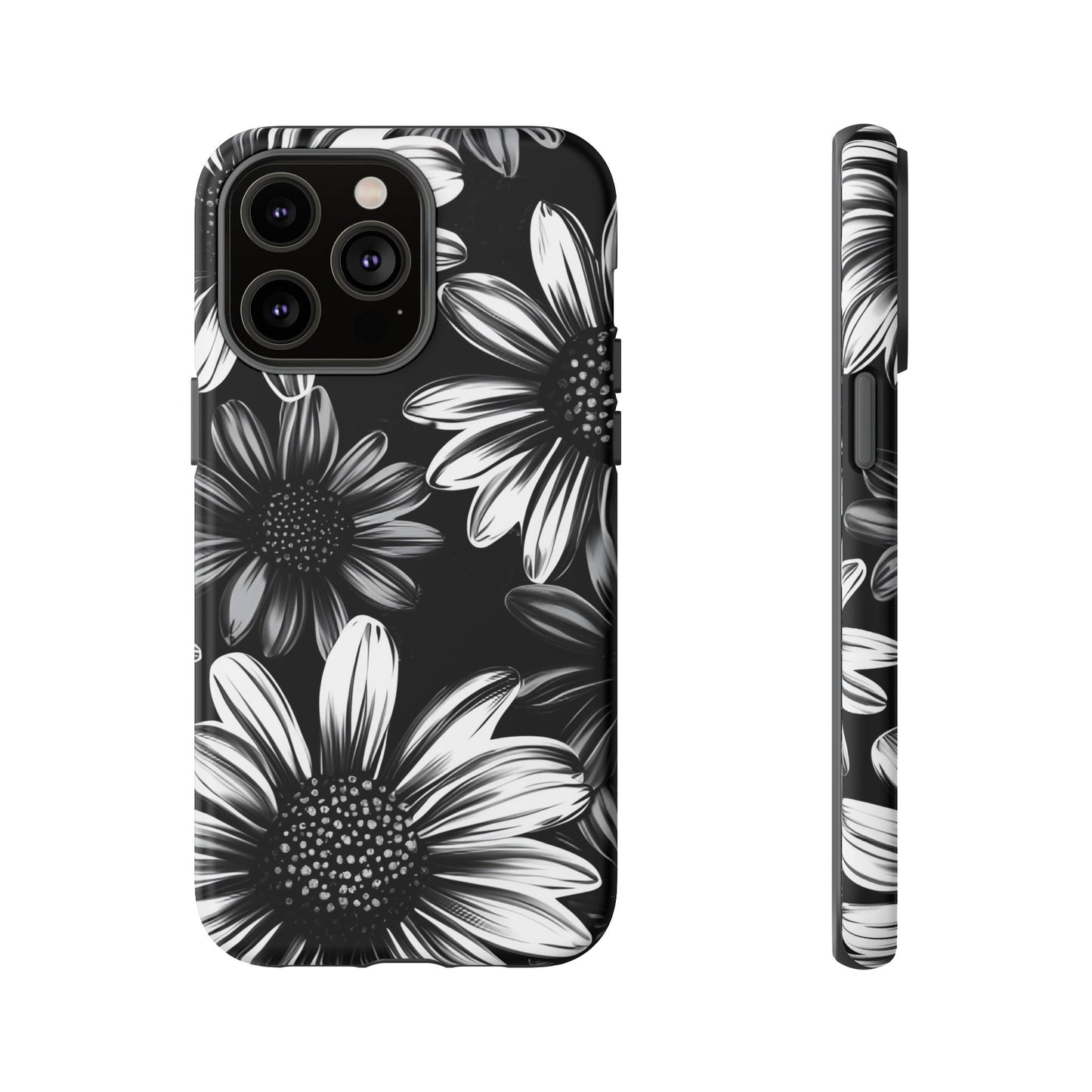 Daisy Phone Case - Dark Gothic Flower Phone Cases for iPhone 16 15 14 13 12 11, Samsung Galaxy & Google Pixel