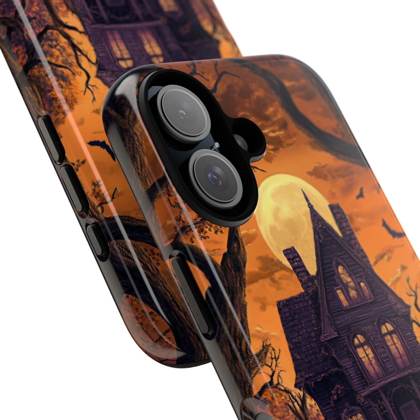 Halloween Haunted Mansion and Ghost Phone Case - Spooky Season Phone Cases - iPhone 16 15 14 13 12 11, Samsung Galaxy & Google Pixel Phone Covers