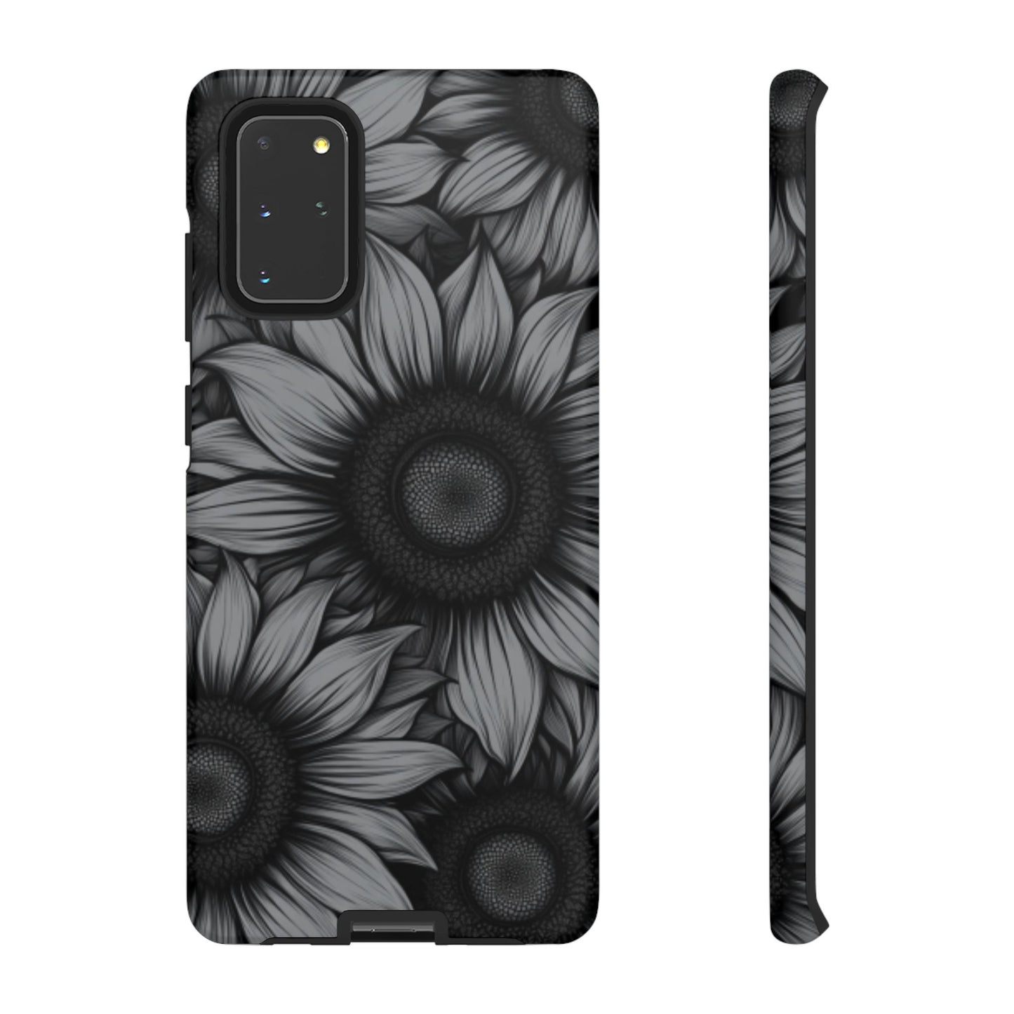 Sunflower Phone Case - Dark Gothic Floral Phone Cases - Phone 16 15 14 13 12 11, Samsung Galaxy & Google Pixel Phone Covers