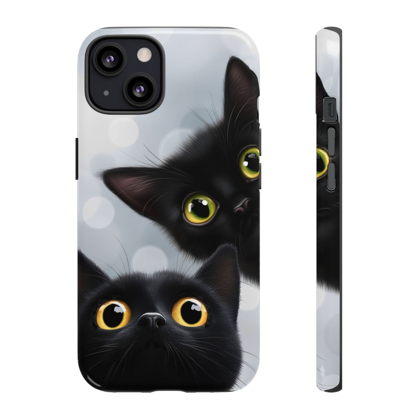 Cat Phone Case - Cute Black Cats Phone Cases - iPhone 16 15 14 13 12 11, Samsung Galaxy & Google Pixel Phone Covers