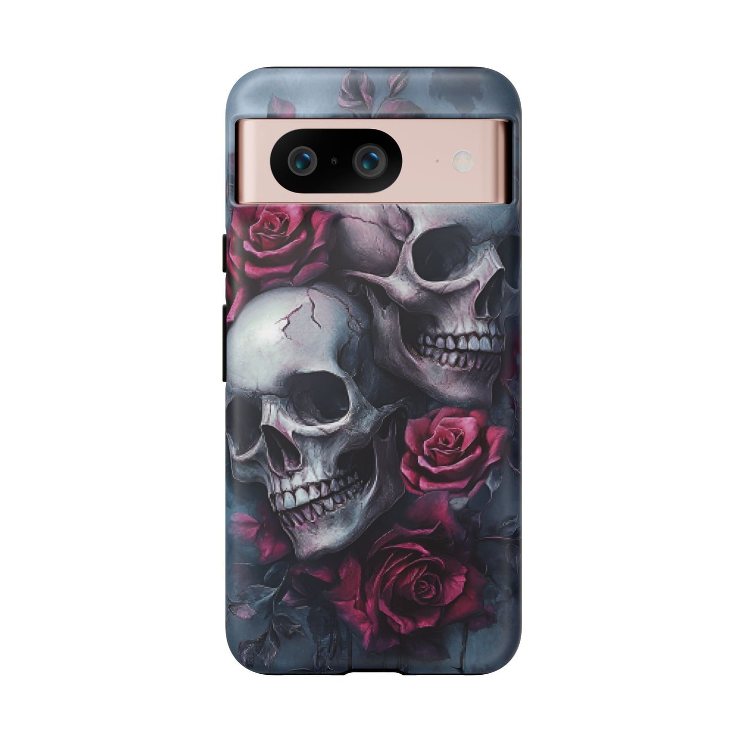 Skulls and Roses Phone Case - Gothic Dark Romance Phone Cases - iPhone 16 15 14 13 12 11, Samsung Galaxy & Google Pixel Phone Covers