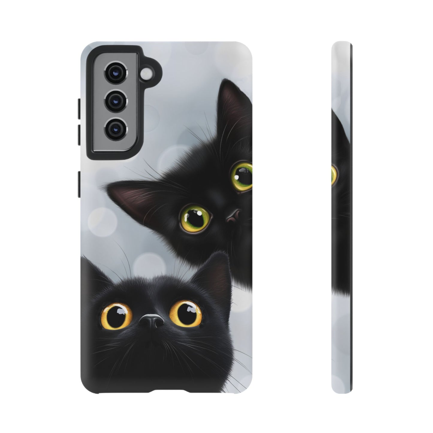 Cat Phone Case - Cute Black Cats Phone Cases for iPhone 16 15 14 13 12 11, Samsung Galaxy & Google Pixel