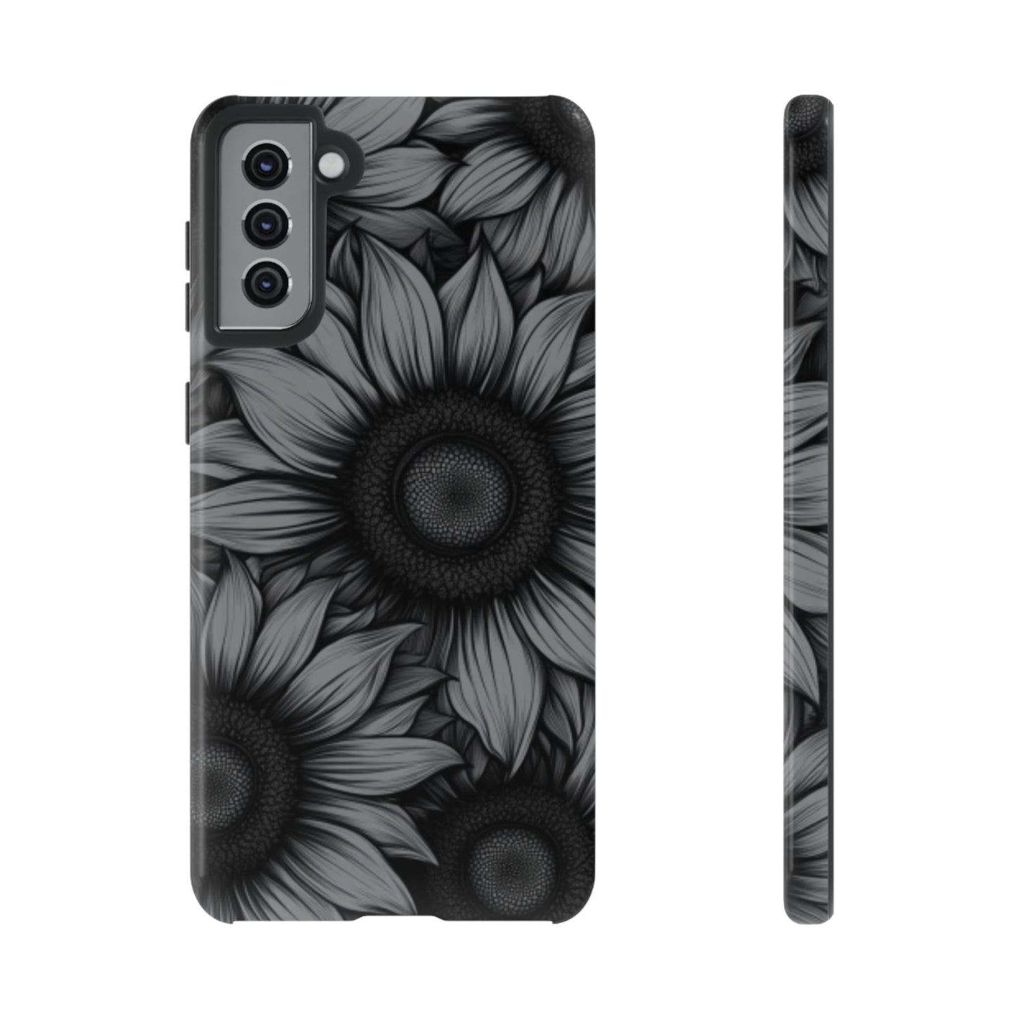 Sunflower Phone Case - Dark Gothic Floral Phone Cases - Phone 16 15 14 13 12 11, Samsung Galaxy & Google Pixel Phone Covers