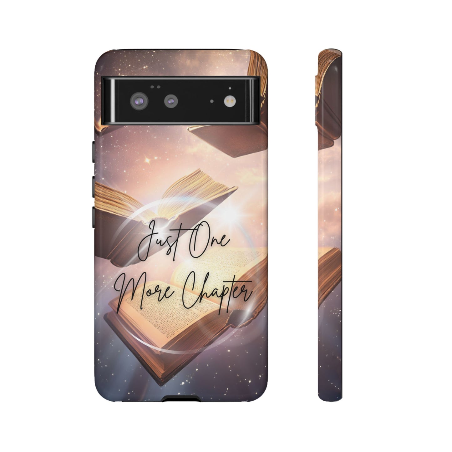 Bookish Phone Case -Just One More Chapter - Magic Vintage Books for iPhone 16 15 14 13 12 11, Samsung Galaxy & Google Pixel