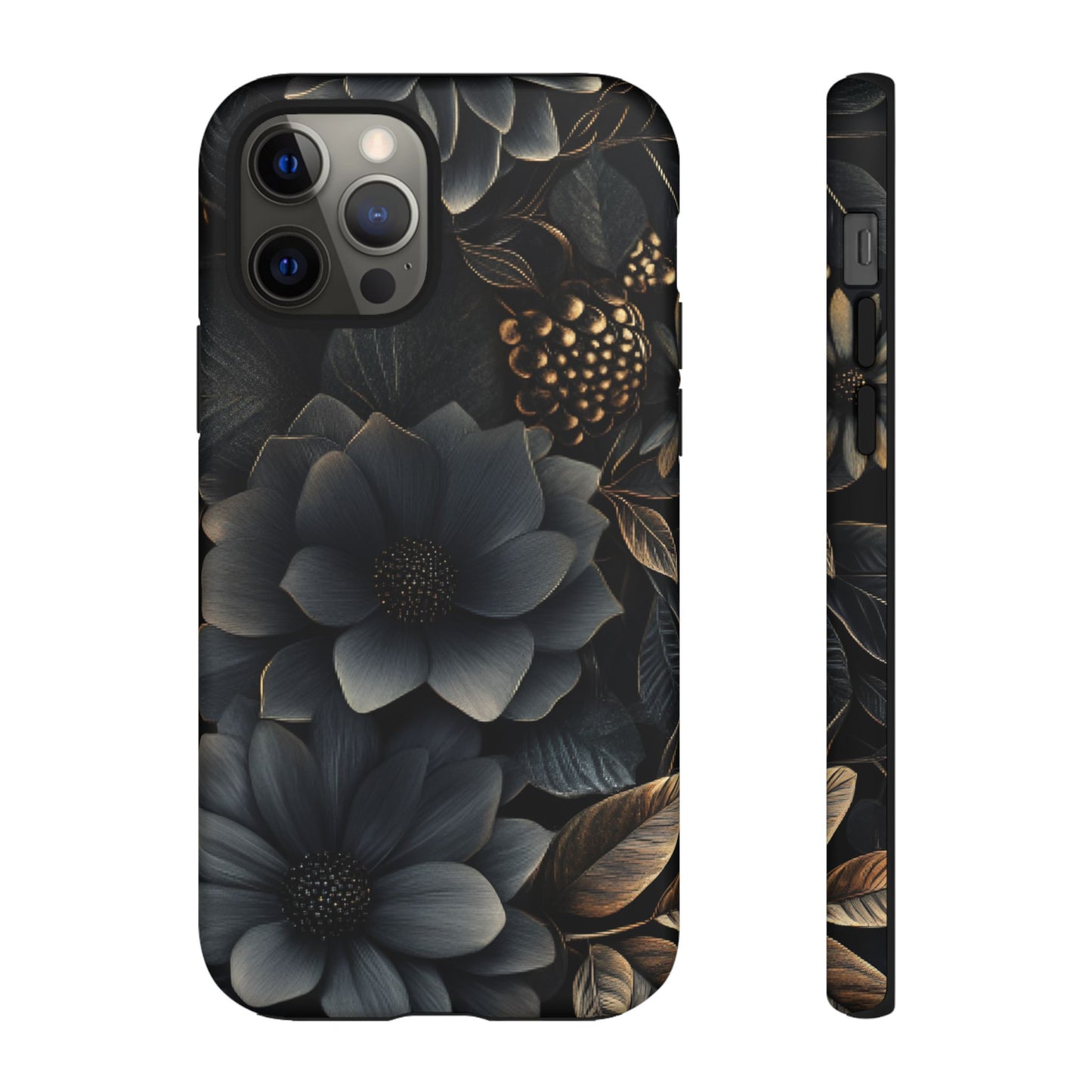 Dark Flower Phone Case - iPhone 16 15 14 13 12 11, Samsung Galaxy & Google Pixel Phone Covers