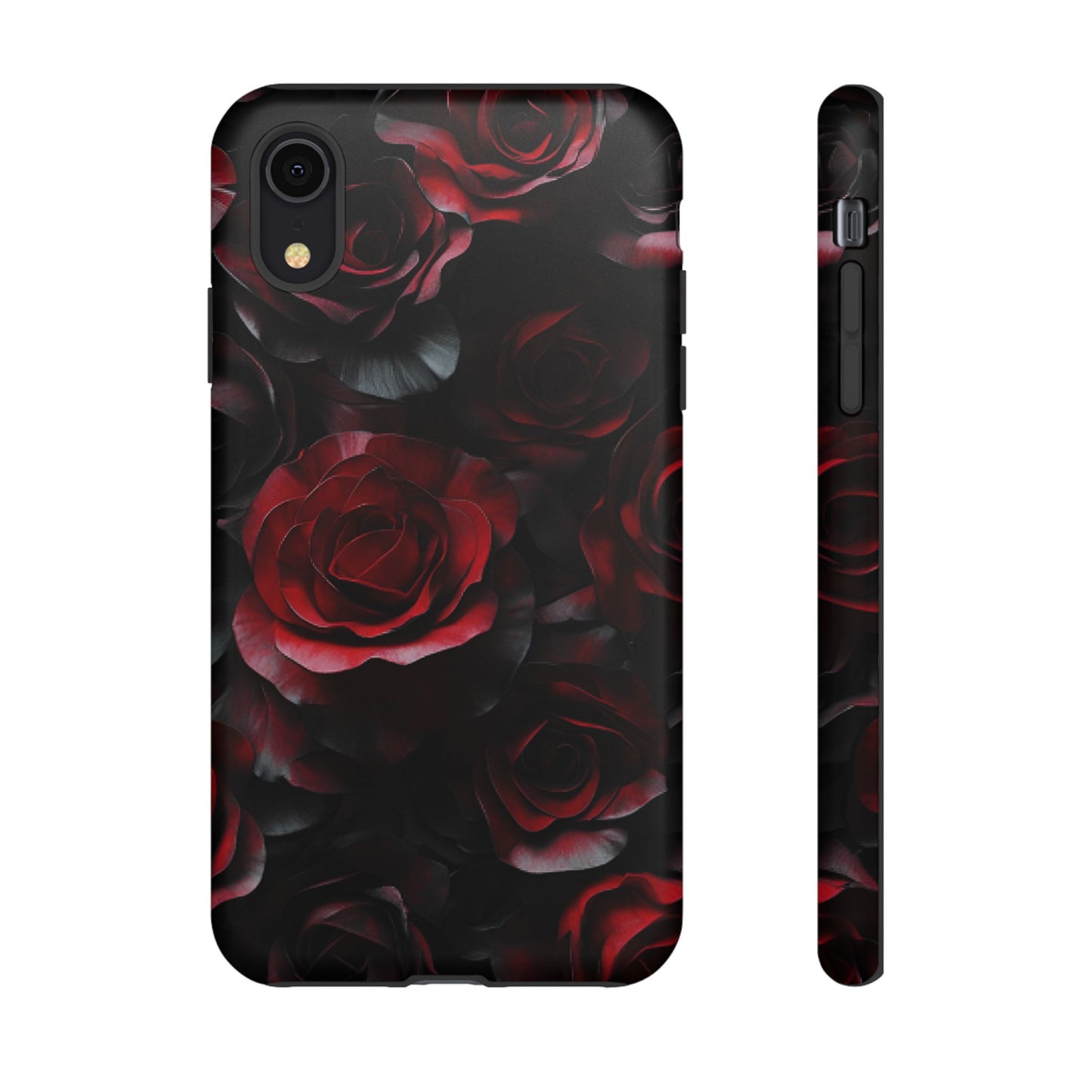 Dark Rose Flower Phone Case - Gothic Floral Phone Cases - iPhone 16 15 14 13 12 11, Samsung Galaxy & Google Pixel Phone Covers - Boo and Bewear