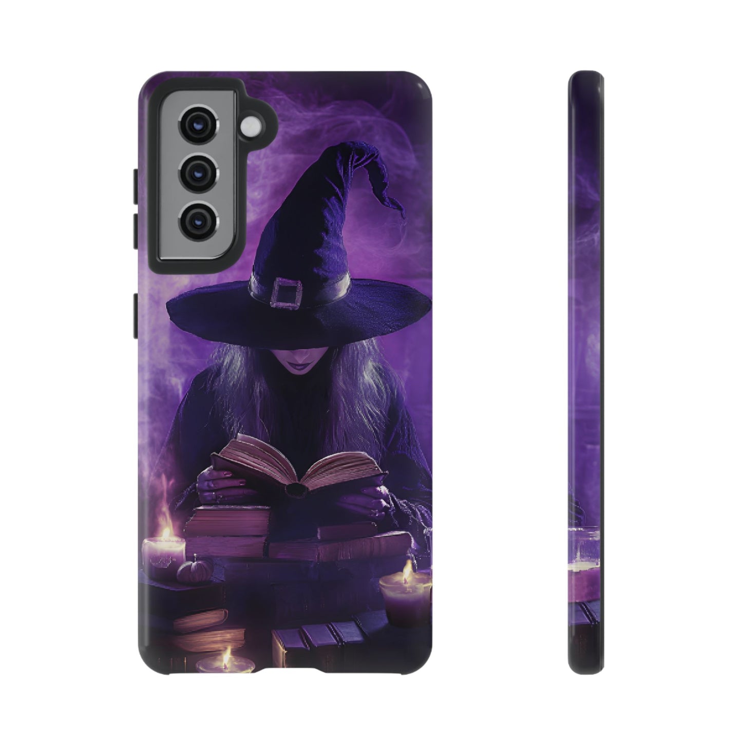 Witch Reading Book Phone Case - Witchy  Halloween Phone Cases - iPhone 16 15 14 13 12 11, Samsung Galaxy & Google Pixel Phone Covers