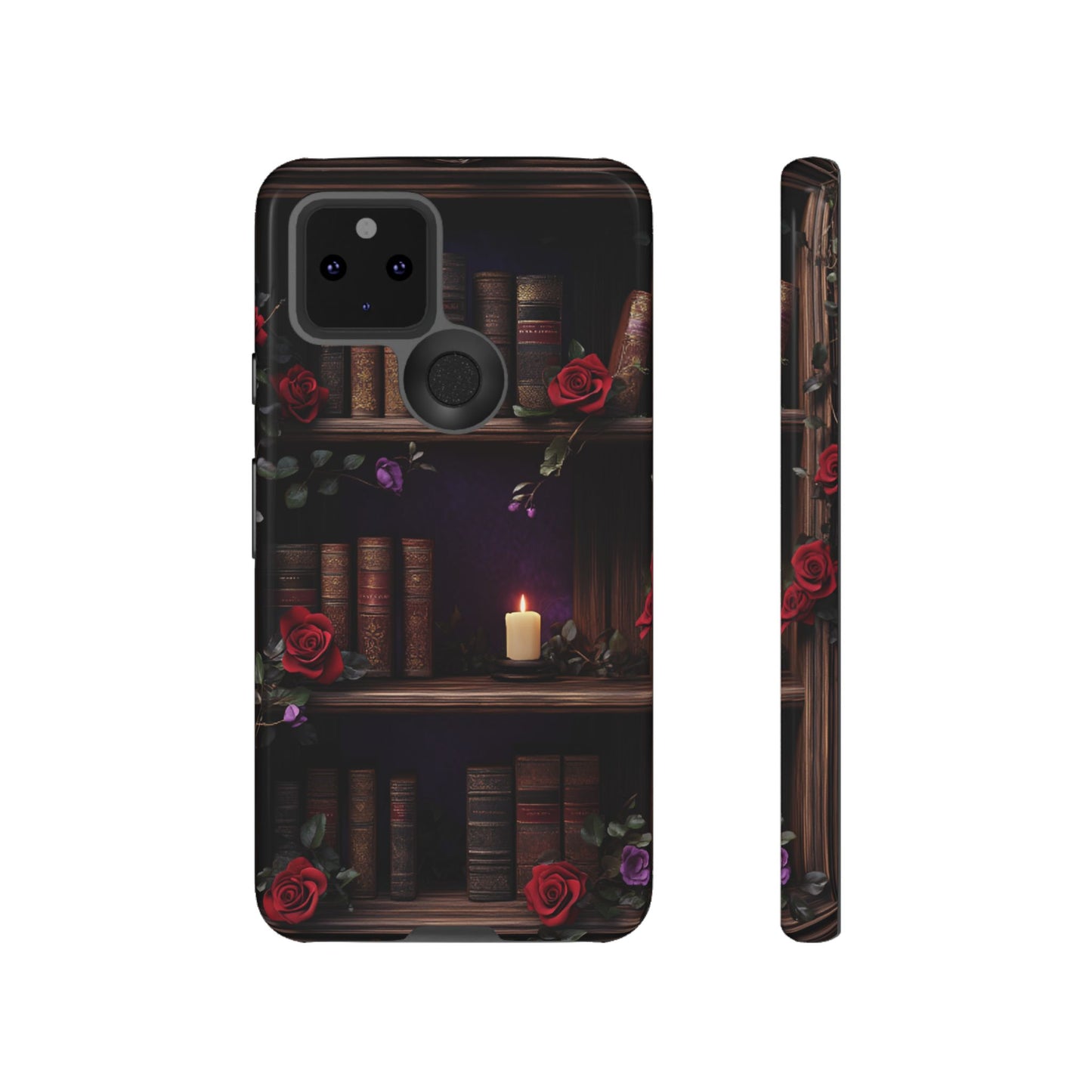 Vintage Books Phone Case - Goth Dark Academia Library Phone Cases for iPhone 16 15 14 13 12 11, Samsung Galaxy & Google Pixel