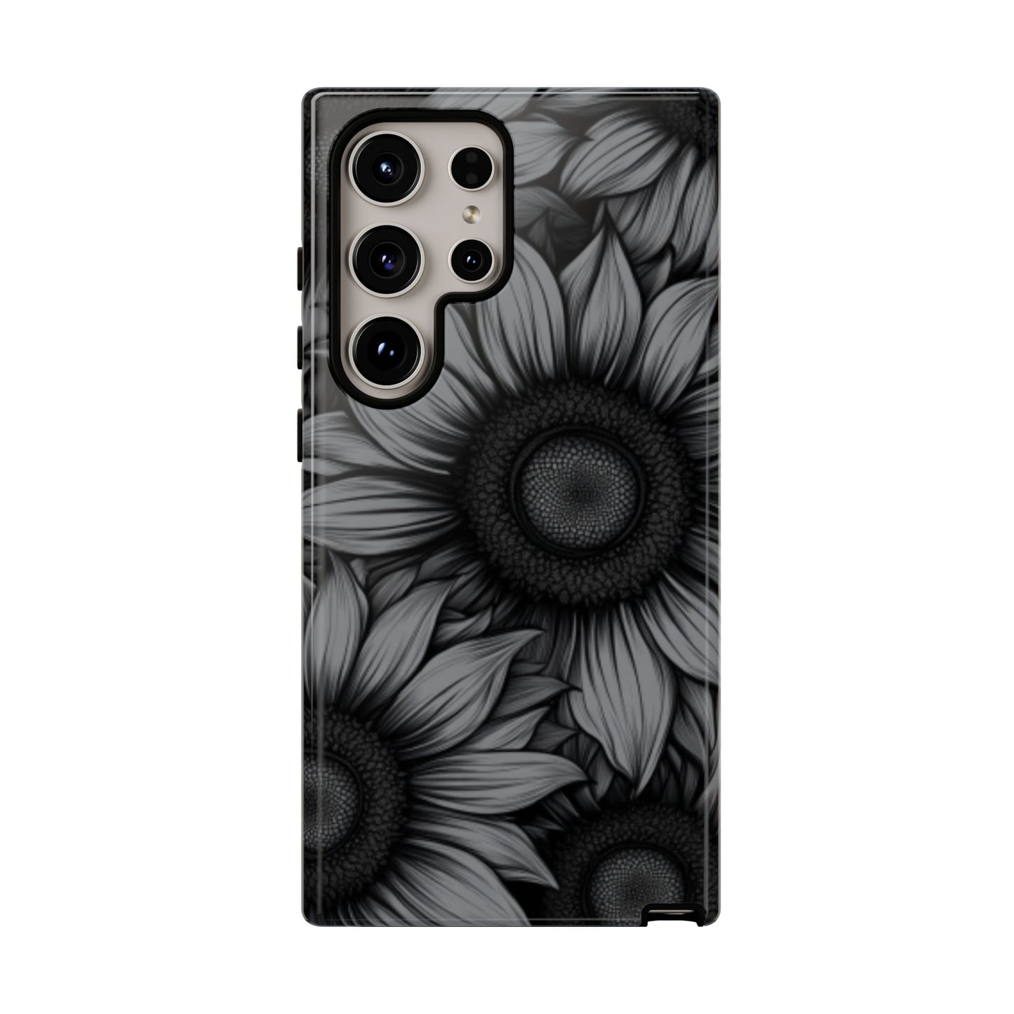 Sunflower Phone Case - Dark Gothic Floral Phone Cases - Phone 16 15 14 13 12 11, Samsung Galaxy & Google Pixel Phone Covers