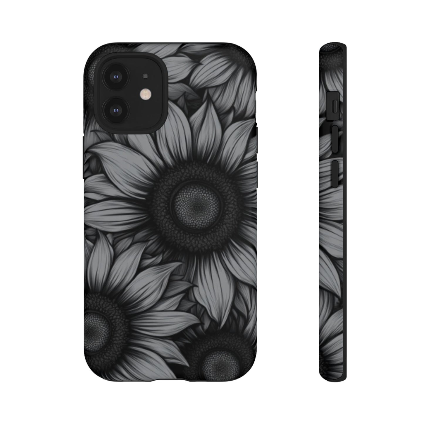 Sunflower Phone Case - Dark Gothic Floral Phone Cases for Phone 16 15 14 13 12 11, Samsung Galaxy & Google Pixel