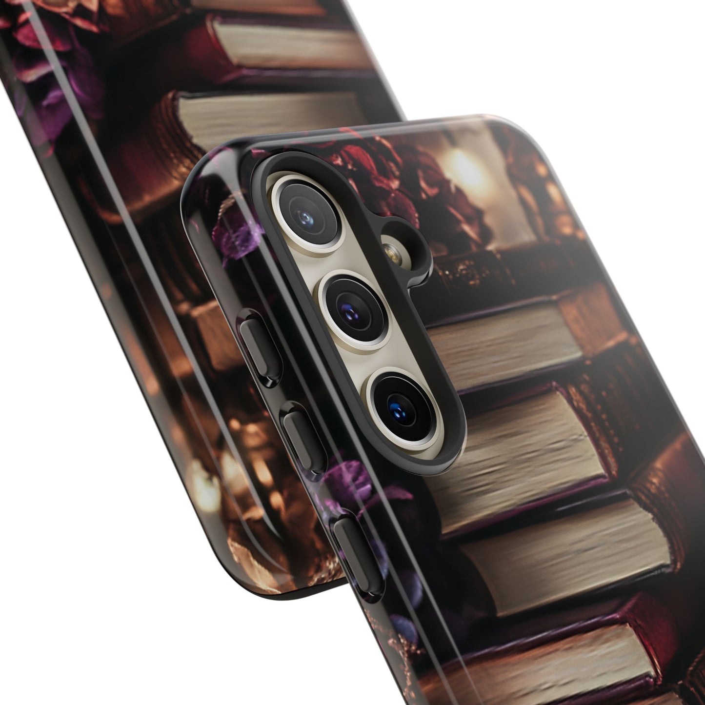 Book Lover Phone Case - Vintage Dark Academia Books - iPhone 16 15 14 13 12 11, Samsung Galaxy & Google Pixel Phone Covers