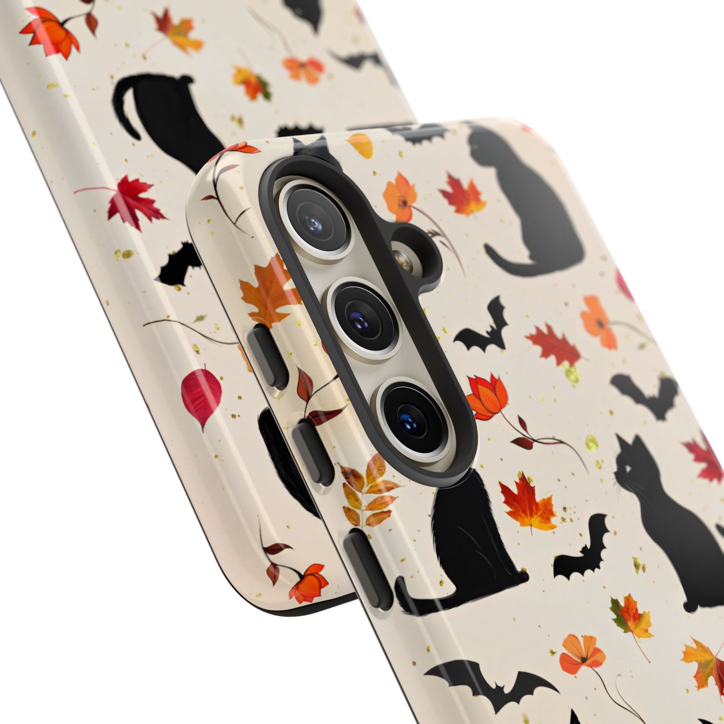 Cute Black Cats Halloween Phone Case - Aesthetic Fall Phone Cases - iPhone 16 15 14 13 12 11, Samsung Galaxy & Google Pixel Phone Covers